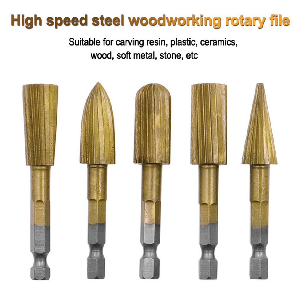 5pcs-63mm-Hex-Shank-HSS-Woodworking-Rotary-File-Electric-Grinding-Head-For-Wood-Carving-Peeling-1816455-1