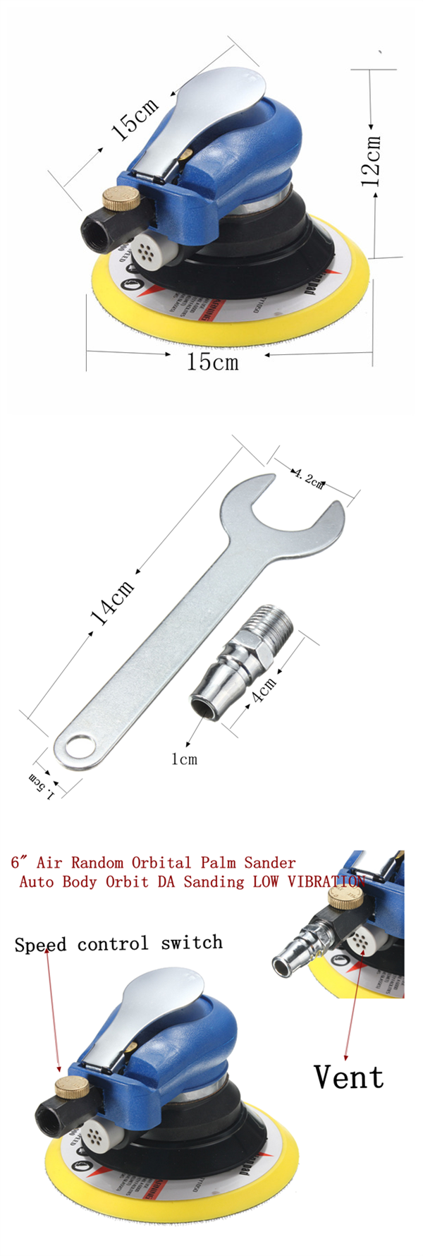 6-Inch-Air-Random-Orbital-Palm-Sander-Sanding-Pad-Vacuum-Polisher-1049445-1