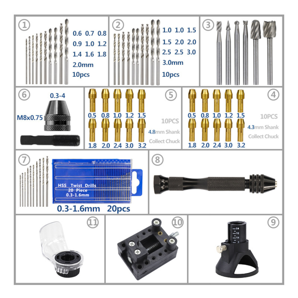72Pcs-Mini-Electric-Drill-Tool-Set-Rotary-Tools-Dedicated-Locator-Grinding-with-Twist-Drill-Bit-Wood-1795291-2