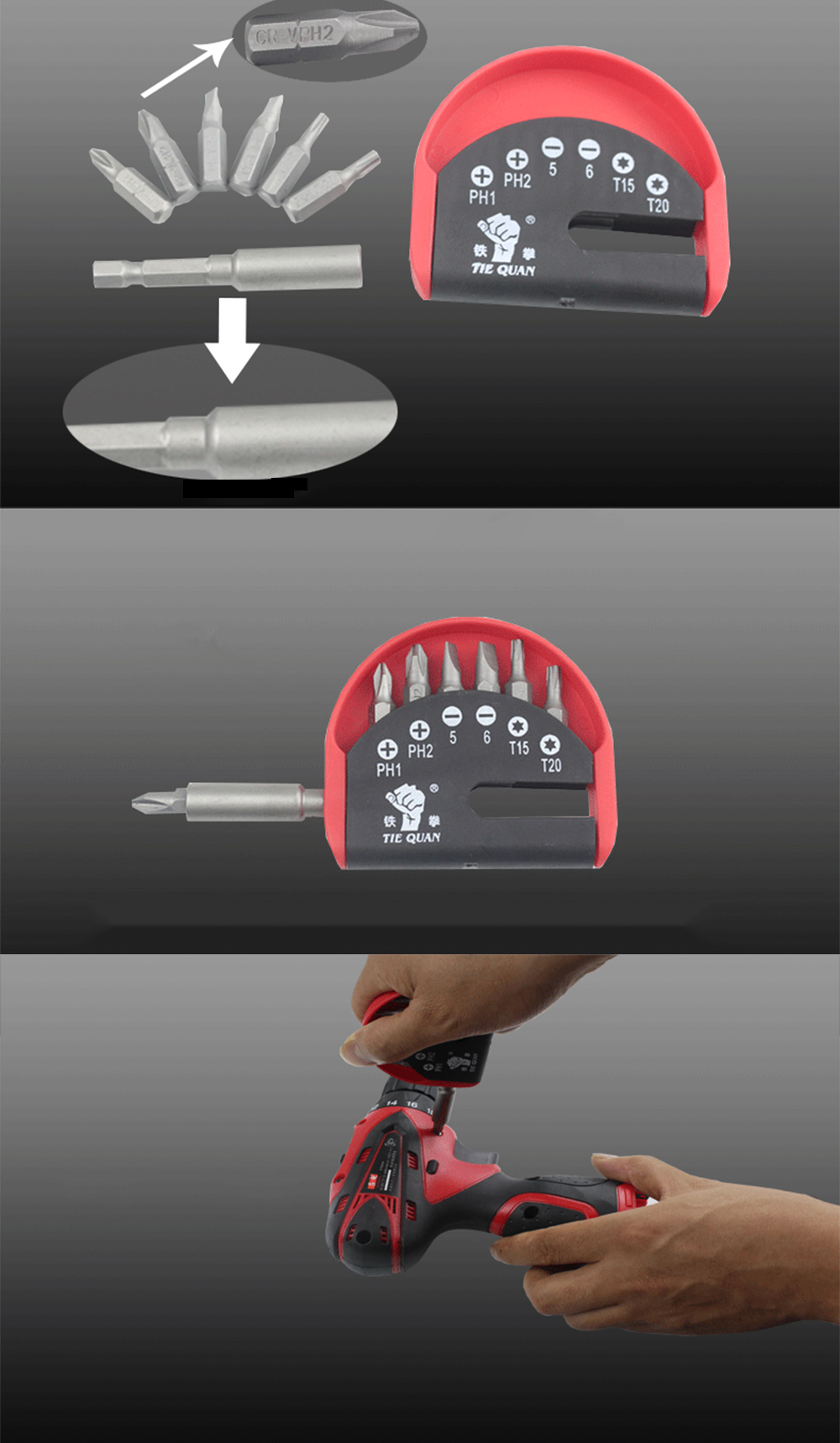 7pcs-Magnetic-Screwdriver-Bits-Set-14-Inch-Hex-Multi-functional-Fist-Screwdriver-Bit-1388922-10