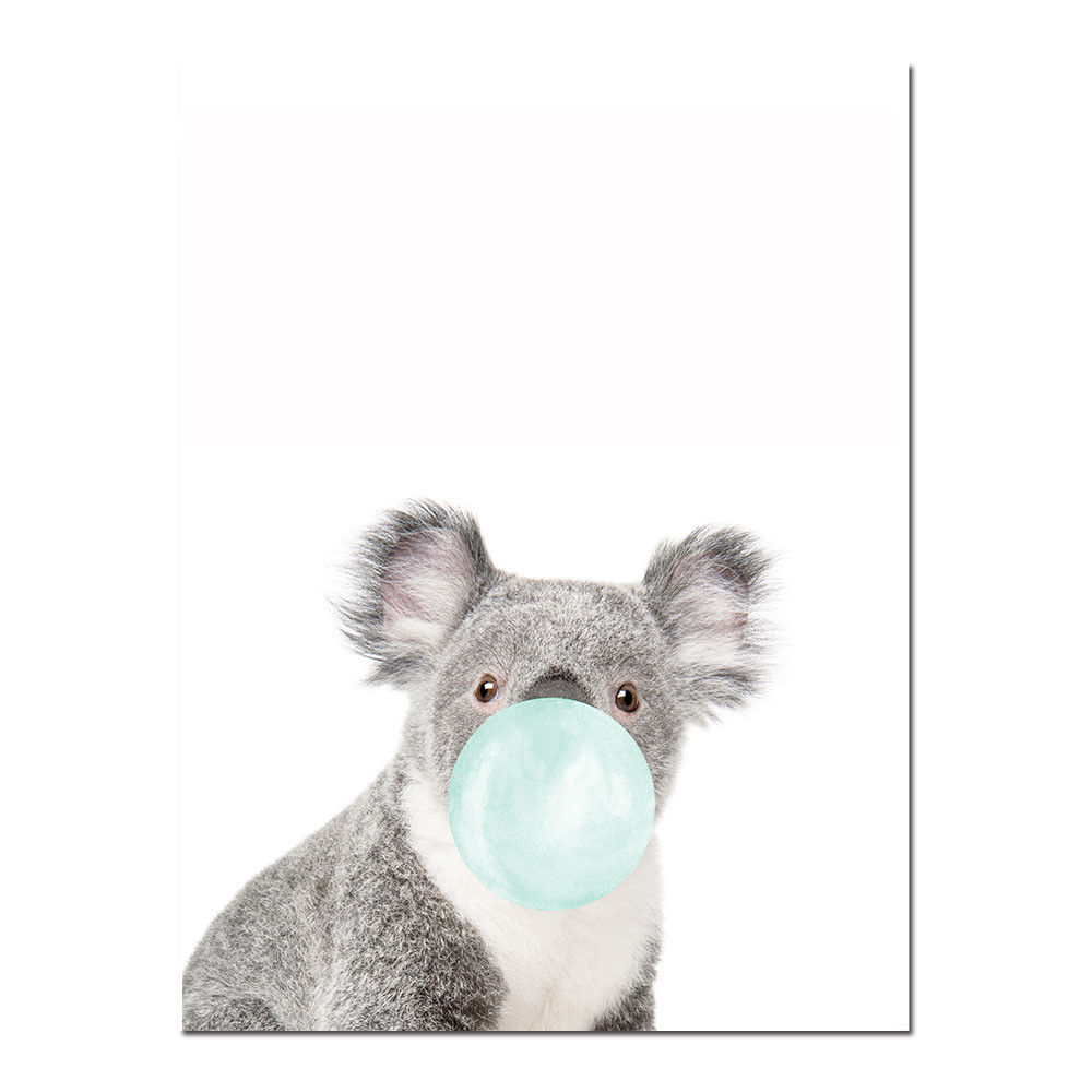 Animal-Canvas-Funny-Poster-Deer-Koala-Elephant-Baby-Art-Print-Kid-Bedroom-Decor-1739331-9