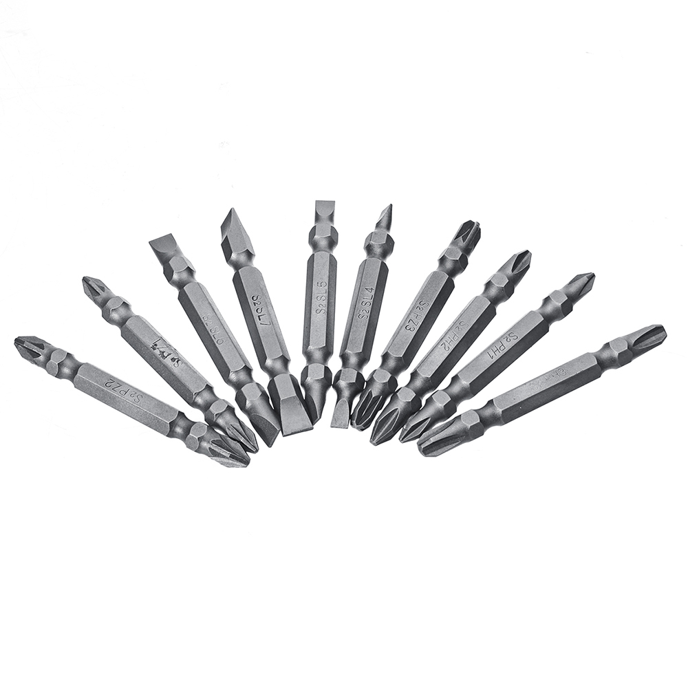 Drillpro-10pcs-65mm-Magnetic-Screwdriver-Bits-14-Inch-Hex-Shank-PHPZFL-Screwdriver-Bit-Set-1626973-1