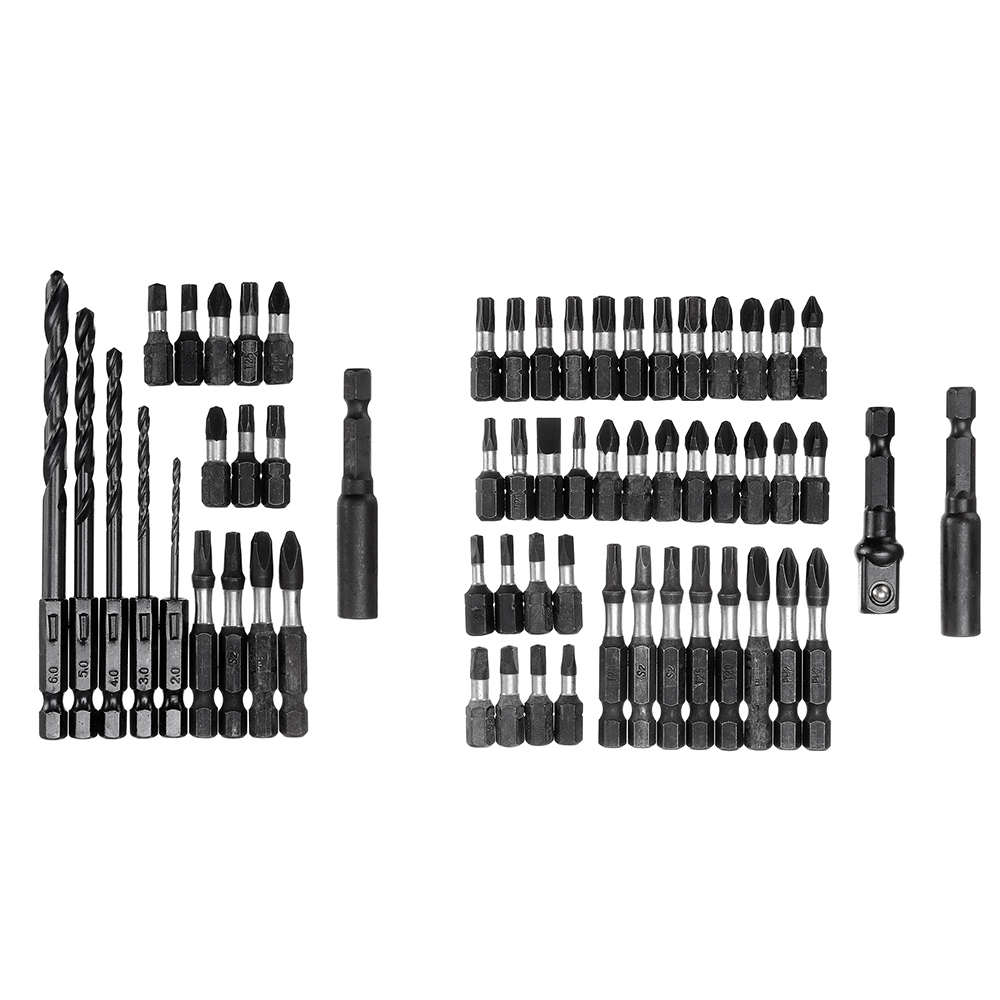 Drillpro-14-Inch-Socket-Adapter-1842pcs-Screwdriver-Bits-Set-S2-Steel-Impart-Screw-Driver-Drill-Bit--1739136-5