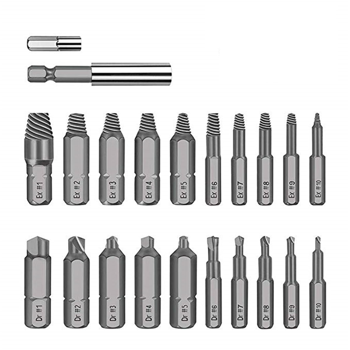 Drillpro-22pcs-Damaged-Screw-Extractor-Set-for-Broken-Screw-HSS-Broken-Bolt-Extractor-Screw-Remover--1584557-2