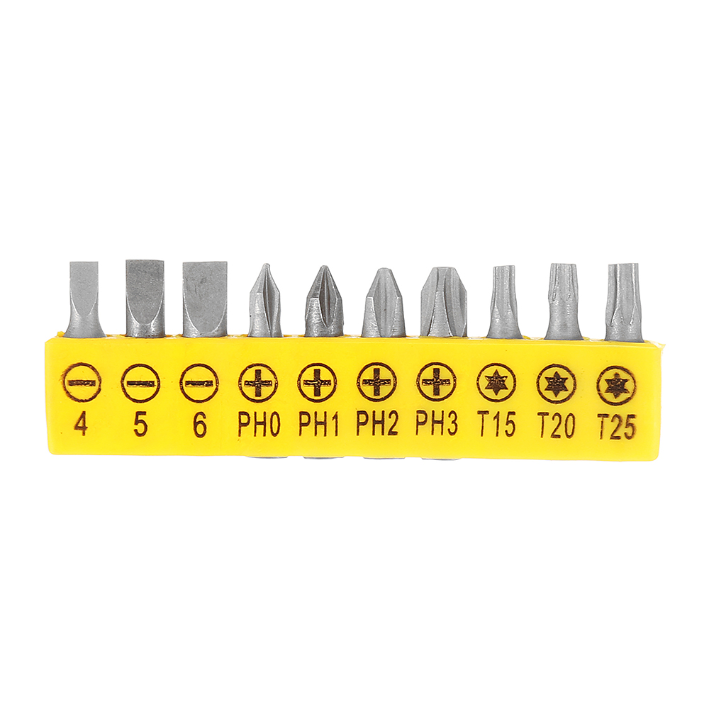 Drillpro-295mm-Flexible-Shaft-with-10pcs-Screwdriver-Bit-Extension-Rod-and-Screwdriver-1596373-1