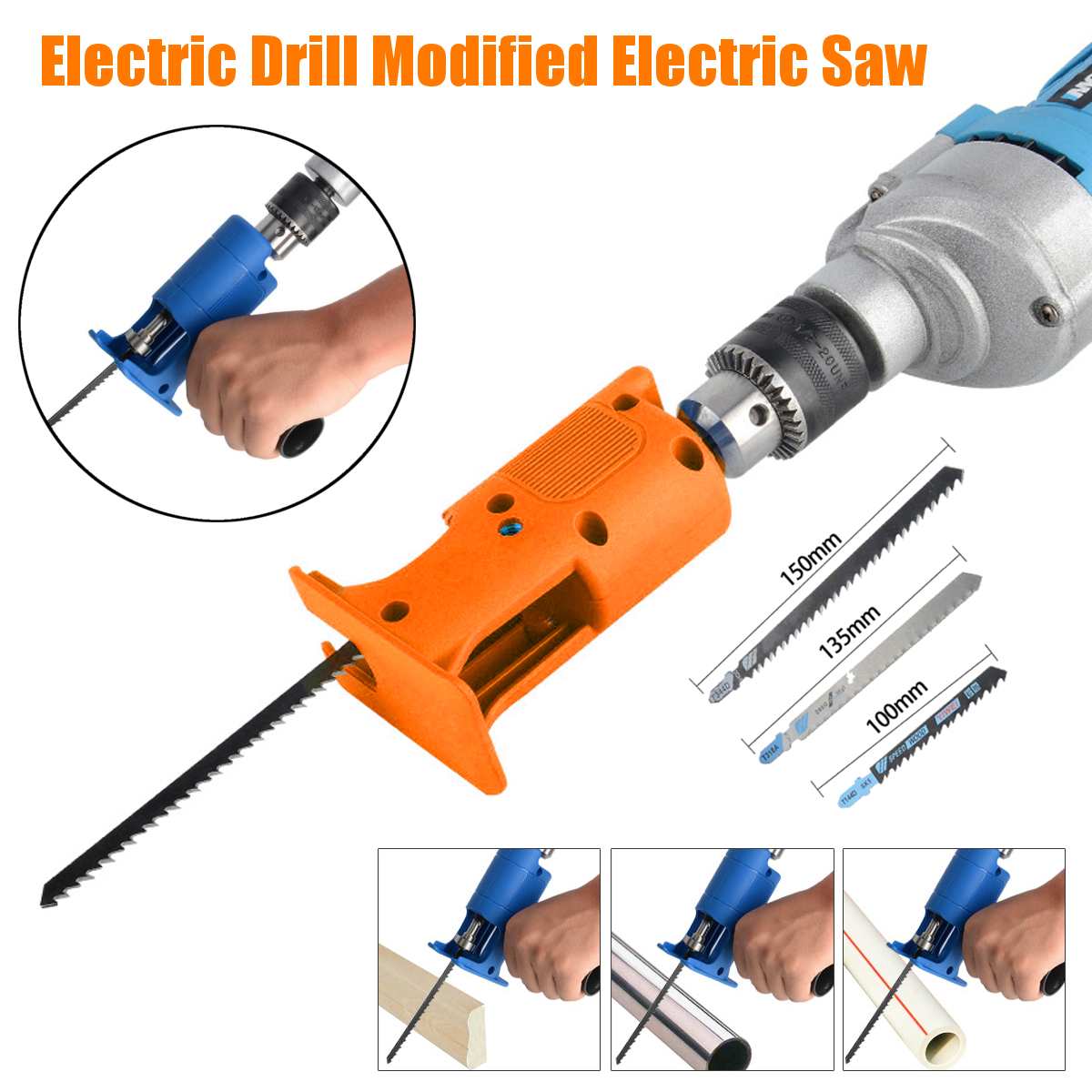 Drillpro-Reciprocating-Saw-Attachment-Adapter-Change-Electric-Drill-Into-Reciprocating-Saw-for-Wood--1711693-1