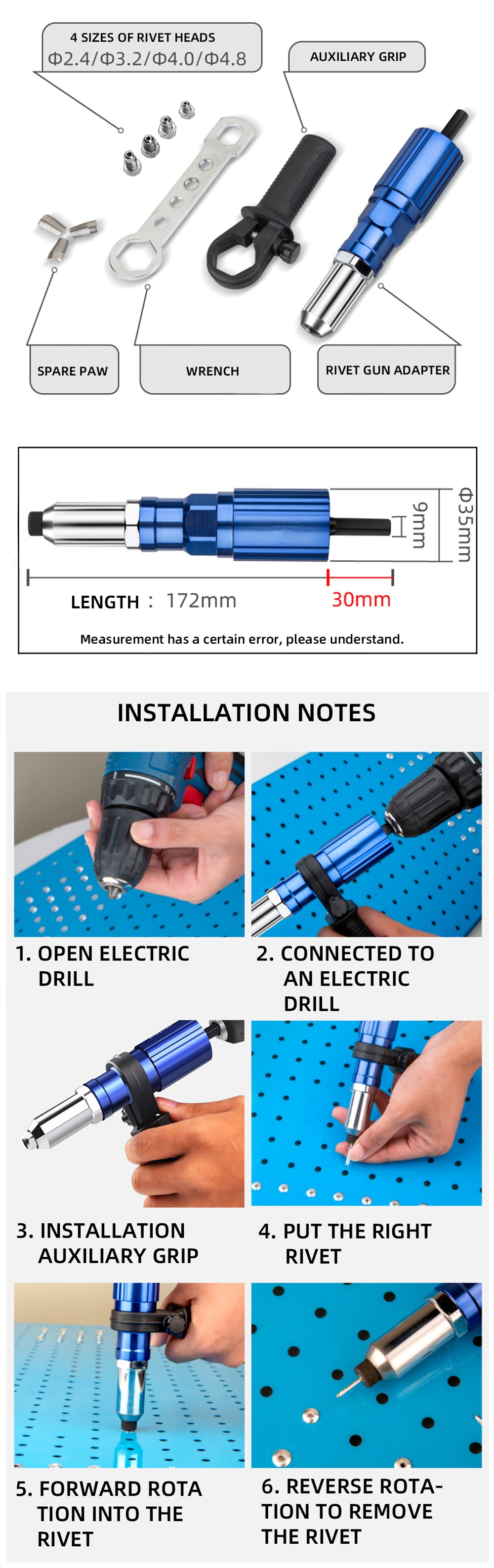 Drillpro-Upgrade-Electric-Rivet-Nut-Attachment-Cordless-Riveting-Drill-Adapter-Riveting-Tool-1754704-3
