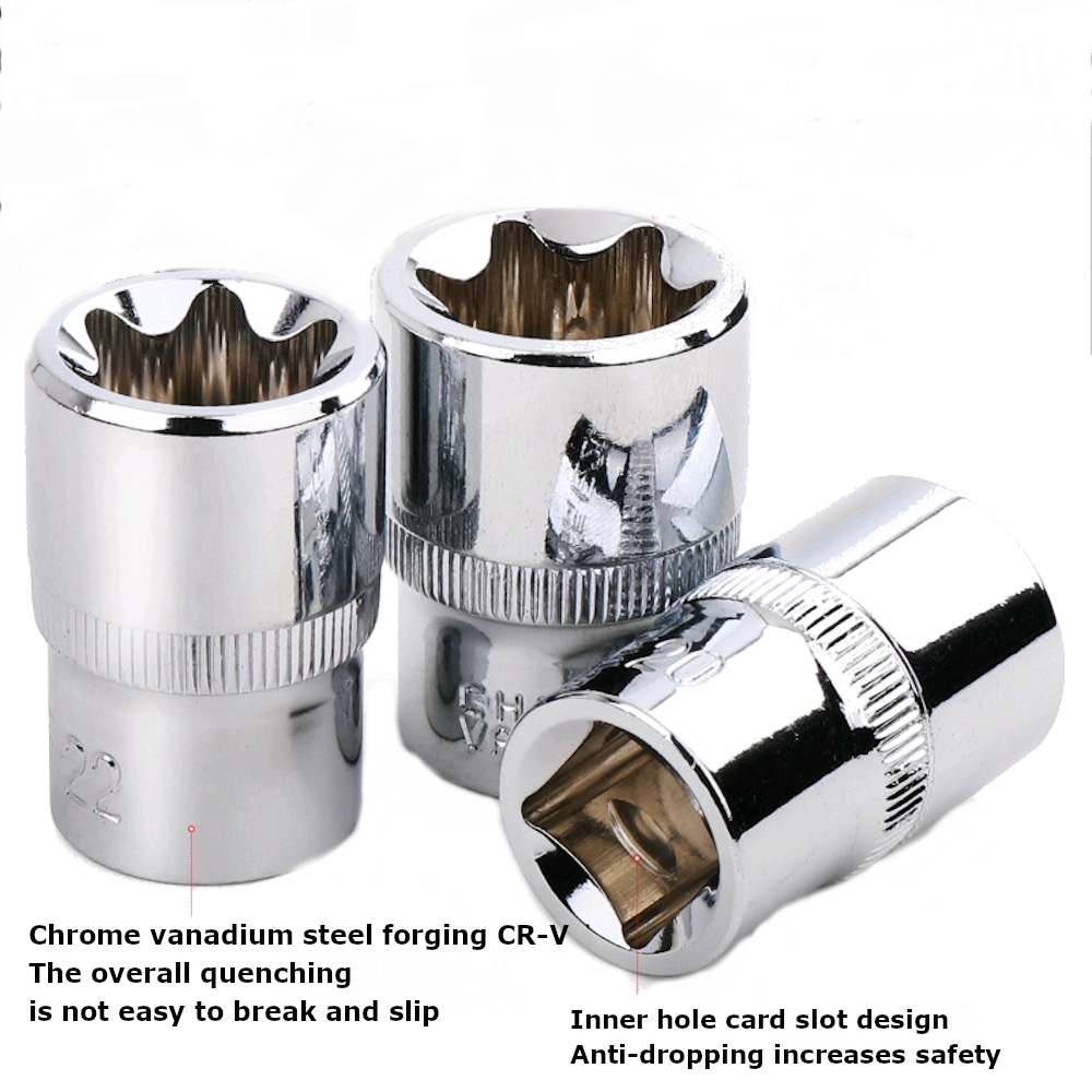 Hi-Spec-14pcs-Chrome-Vanadium-Steel-Multifunctionl-Ratchet-Wrench-Sockets-Kit-For-Use-in-Impact-Driv-1811660-2