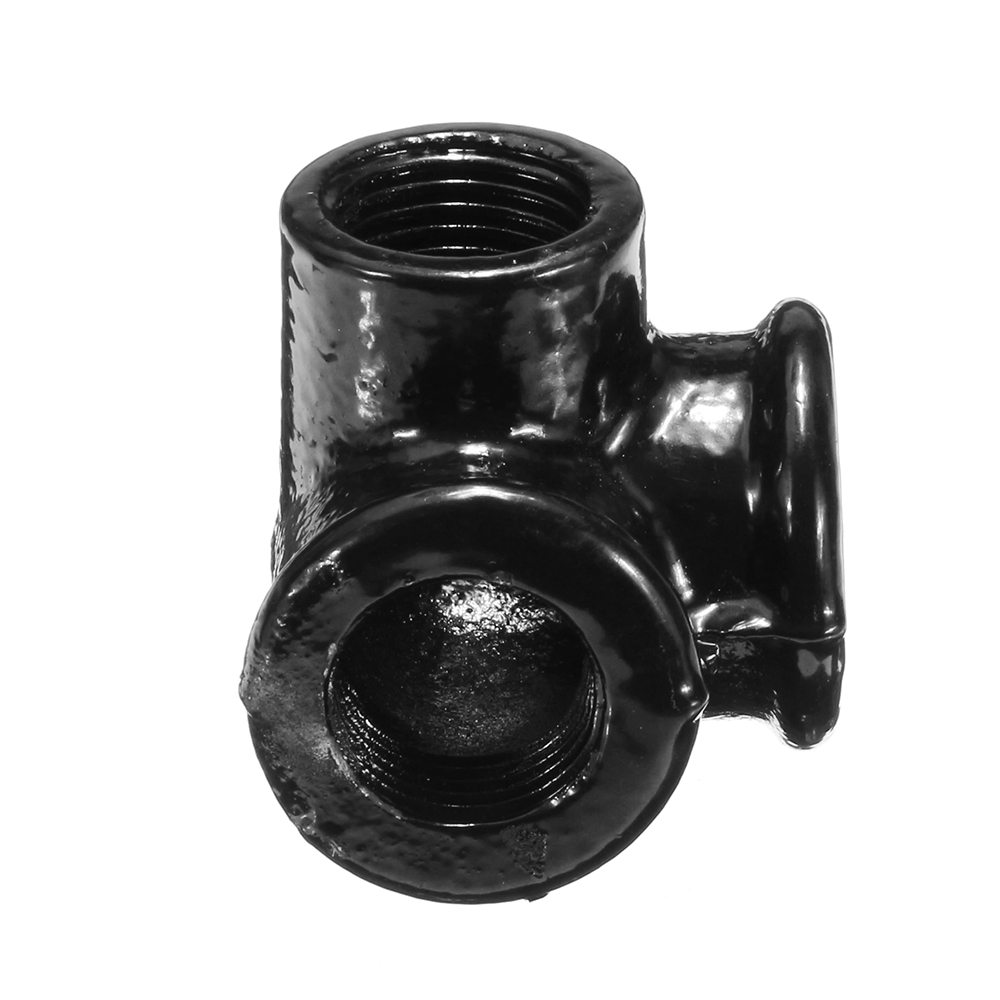 Machifit-34-Inch-Side-Outlet-Malleable-Iron-Elbow-90-Threaded-Cross-Pipes-Fittings-Connector-1337752-5