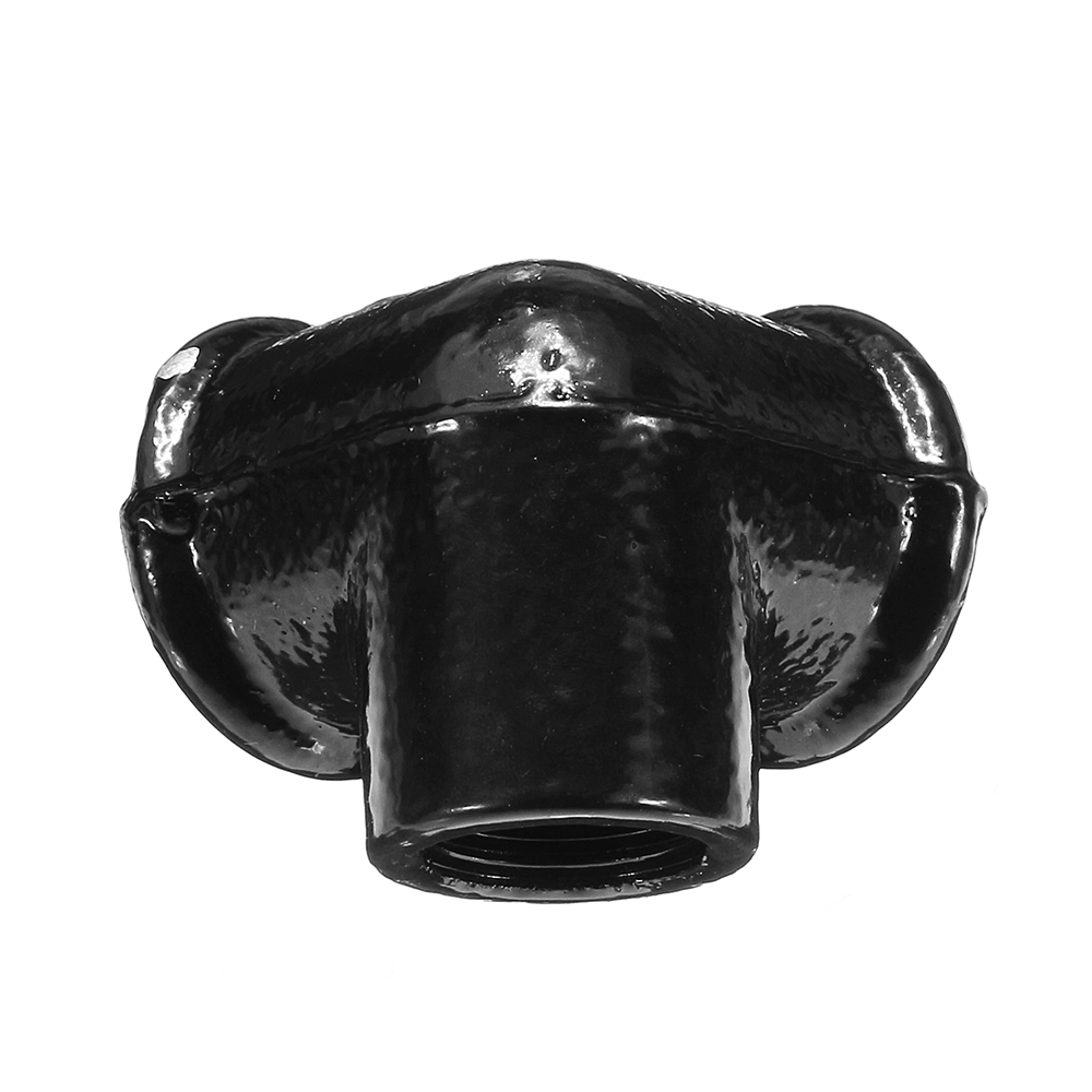 Machifit-34-Inch-Side-Outlet-Malleable-Iron-Elbow-90-Threaded-Cross-Pipes-Fittings-Connector-1337752-6