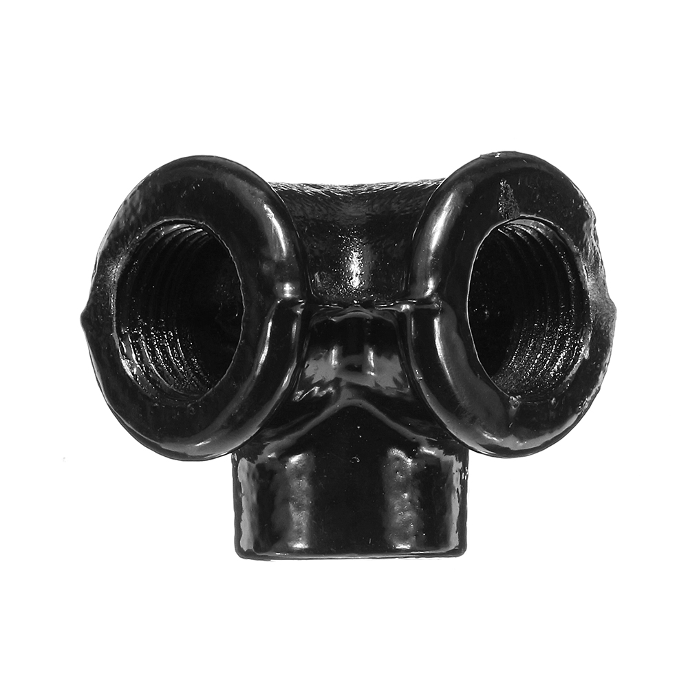 Machifit-34-Inch-Side-Outlet-Malleable-Iron-Elbow-90-Threaded-Cross-Pipes-Fittings-Connector-1337752-7