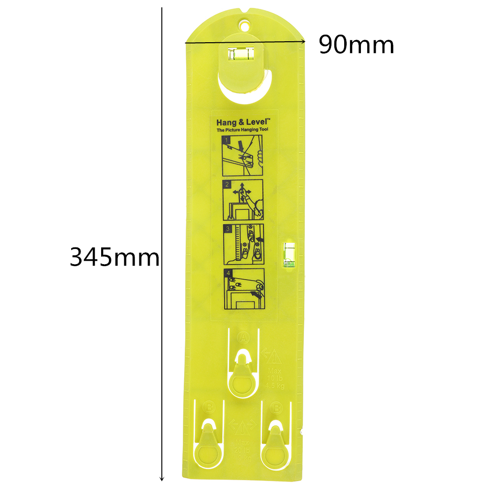Multifunction-Level-Ruler-Frame-Hanger-Wall-Hanging-Measuring-Tool-DIY-Picture-Photo-Wall-Decoration-1686814-3