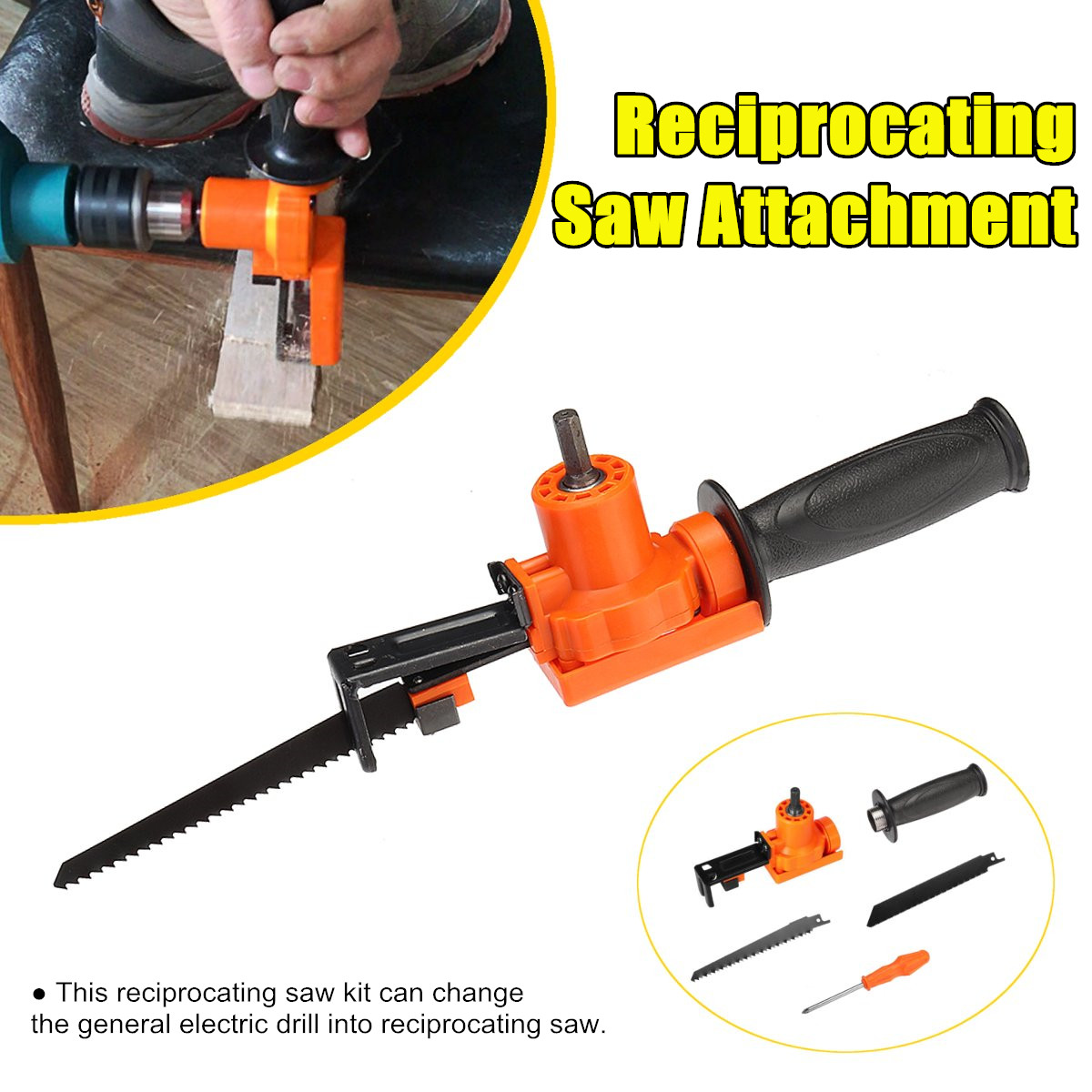 Reciprocating-Saw-Attachment-Adapter-Metal-Cutting-Tools-Electric-Drill-Attachment-2-Blades-1722798-1