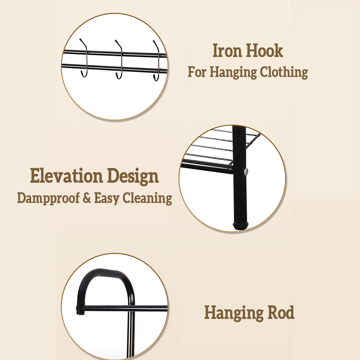 Standing-Landing-Clothing-Hanger-Holder-Iron-Metal-Clothes-Organizer-Shoes-Rack-1729980-3