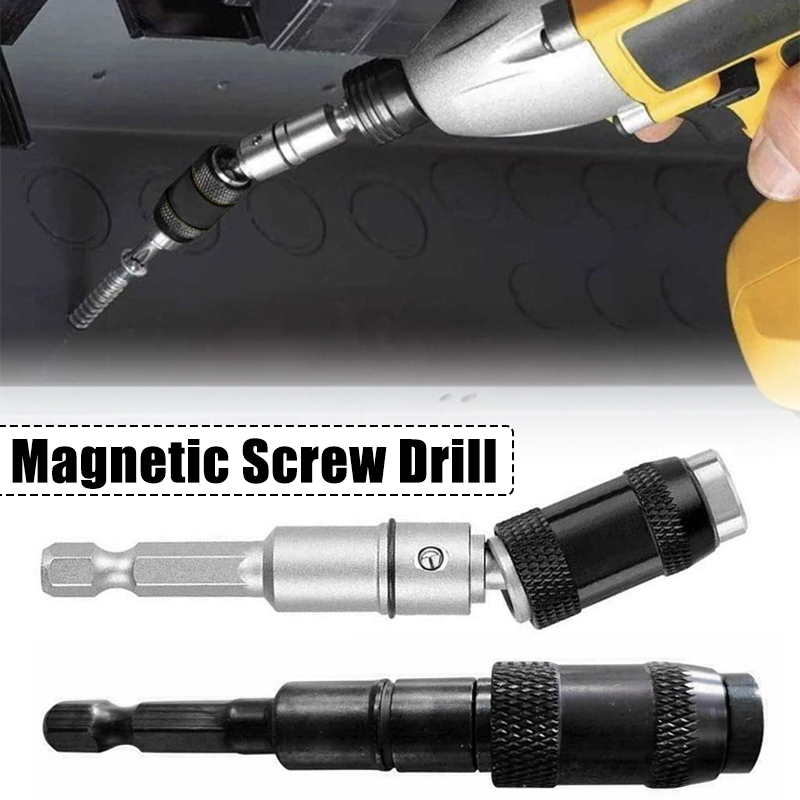 Universal-Connection-Extension-Rod-Steel-Alloy-Impact-Magnetic-Pivoting-Bit-Tip-Holder-Swivel-Screw--1814667-1
