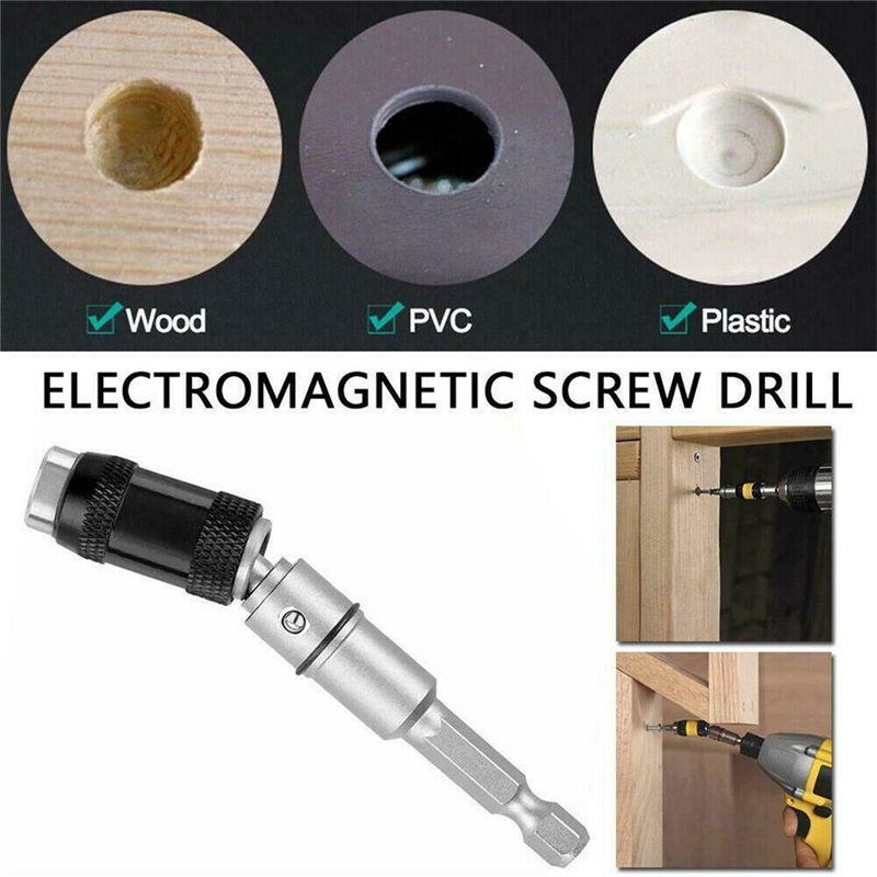 Universal-Connection-Extension-Rod-Steel-Alloy-Impact-Magnetic-Pivoting-Bit-Tip-Holder-Swivel-Screw--1814667-2