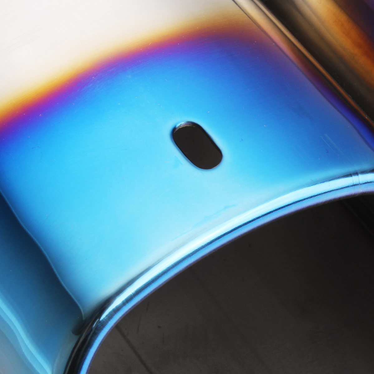 Universal-Square-Double-Outlet-Half-Grilled-Blue-Muffler-Exhaust-Tip-End-Tail-Pipe-1730665-10