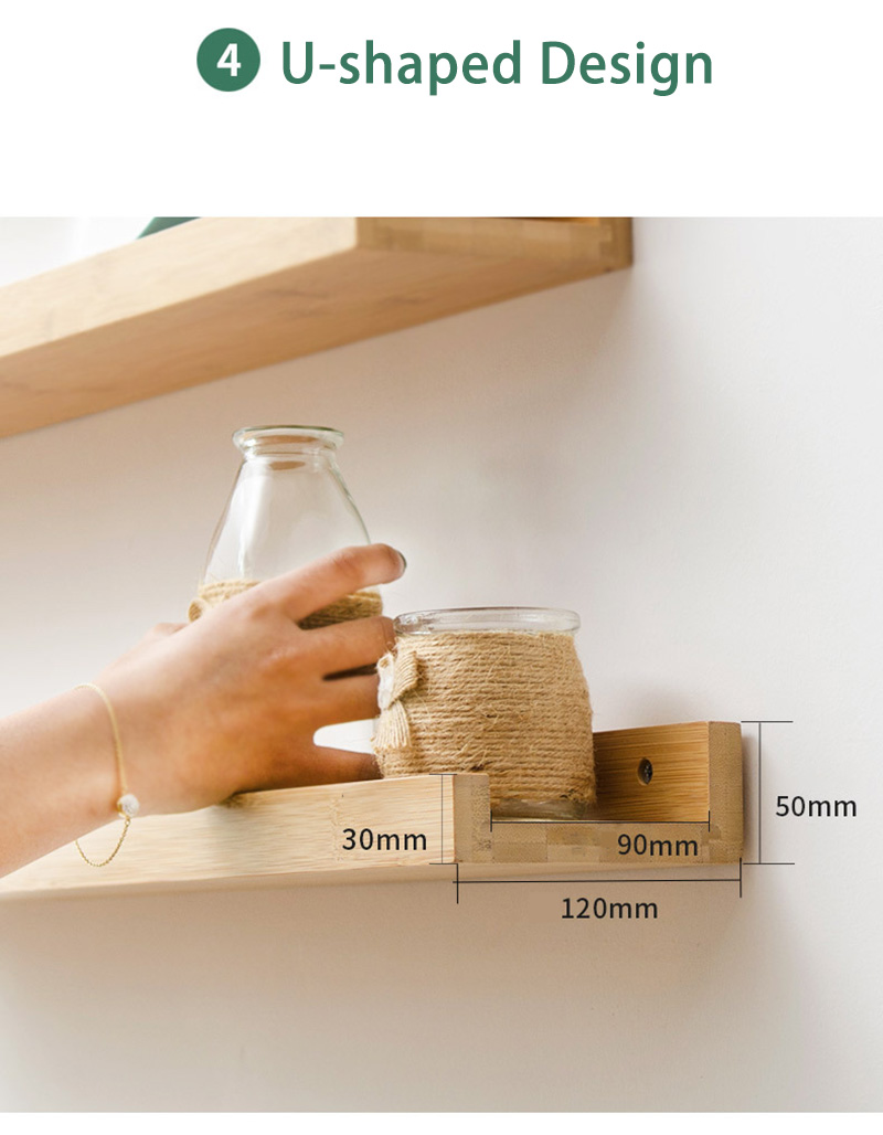 Wall-mounted-Stable-U-shaped-Bamboo-Wood-Storage-Shelf-Living-Room-Tool-Storage-Shelf-Rack-1639545-8