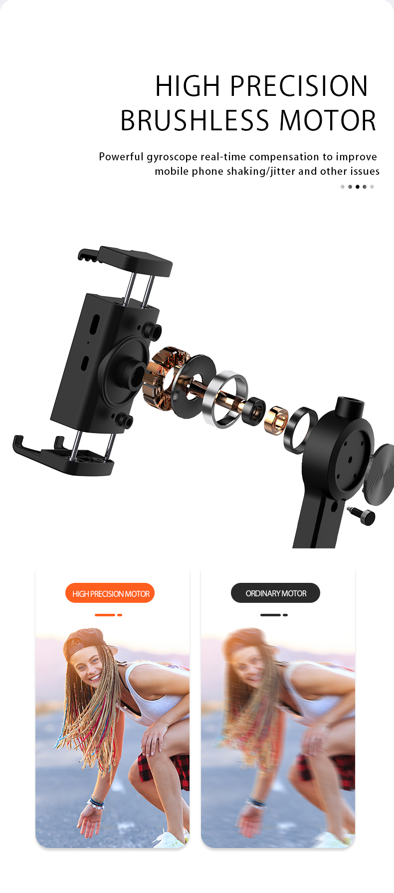 Bakeey-Foldable-Handheld-Selfie-Stick-Gimbal-Stabilizer-bluetooth-360-Auto-Rotation-with-Fill-Light--1908348-11