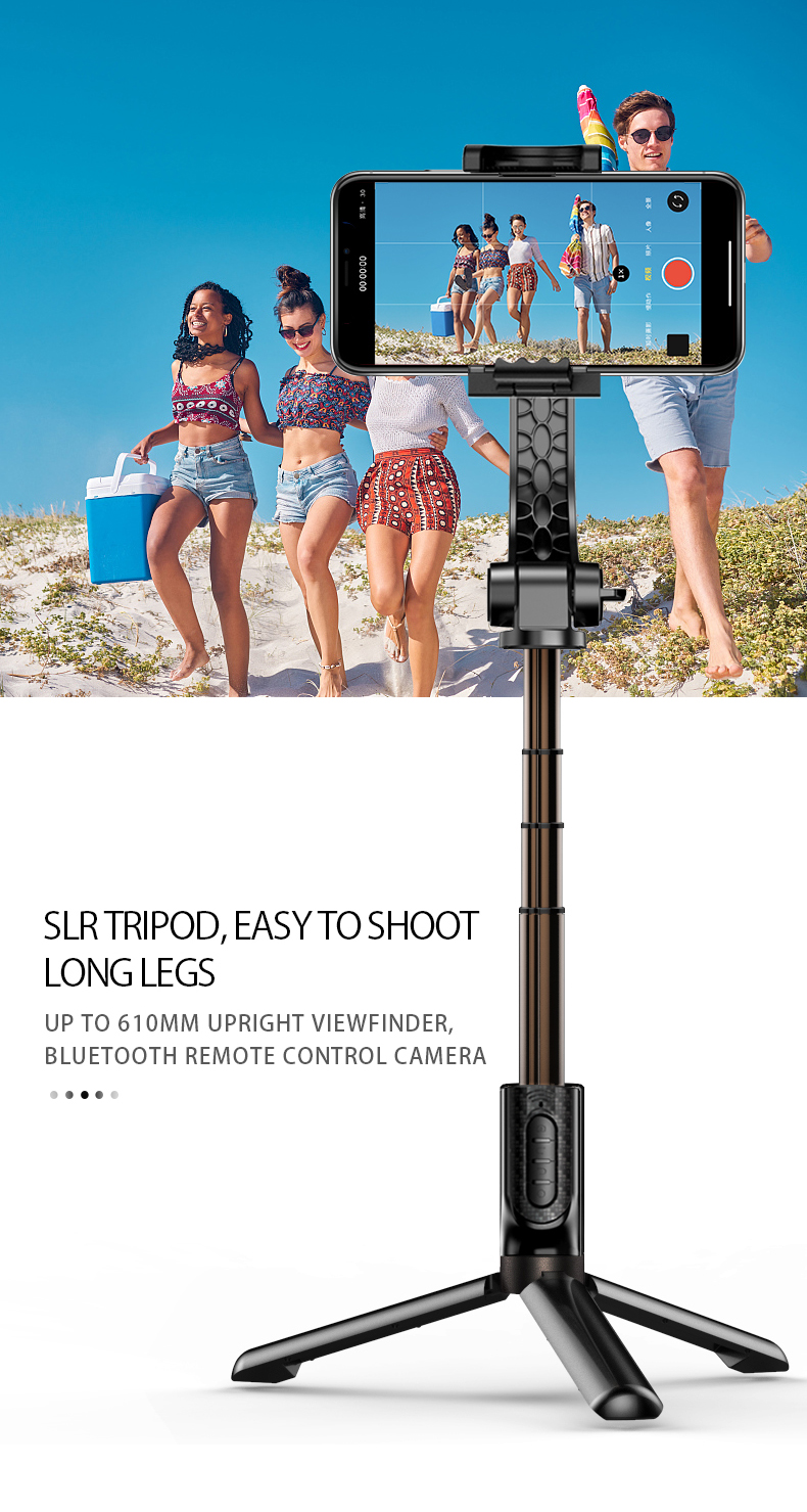 Bakeey-Foldable-Handheld-Selfie-Stick-Gimbal-Stabilizer-bluetooth-360-Auto-Rotation-with-Fill-Light--1908348-13