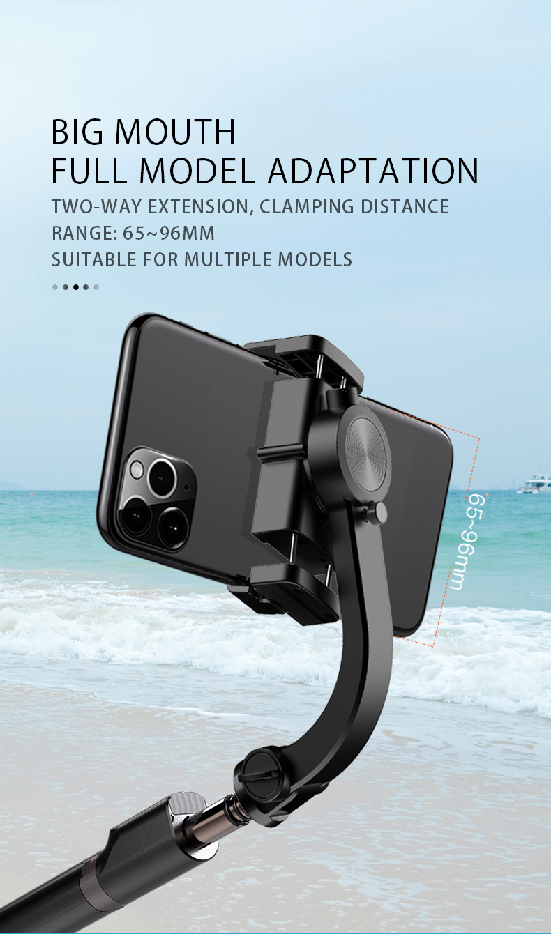 Bakeey-Foldable-Handheld-Selfie-Stick-Gimbal-Stabilizer-bluetooth-360-Auto-Rotation-with-Fill-Light--1908348-6
