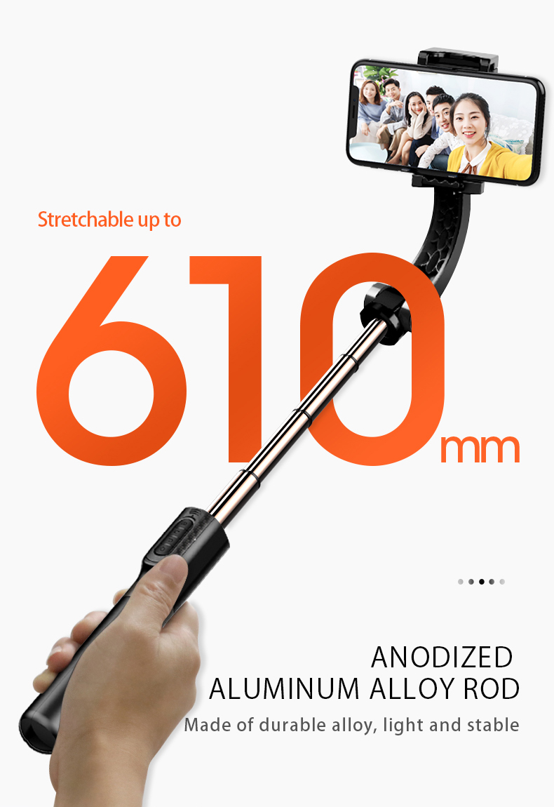 Bakeey-Foldable-Handheld-Selfie-Stick-Gimbal-Stabilizer-bluetooth-360-Auto-Rotation-with-Fill-Light--1908348-8
