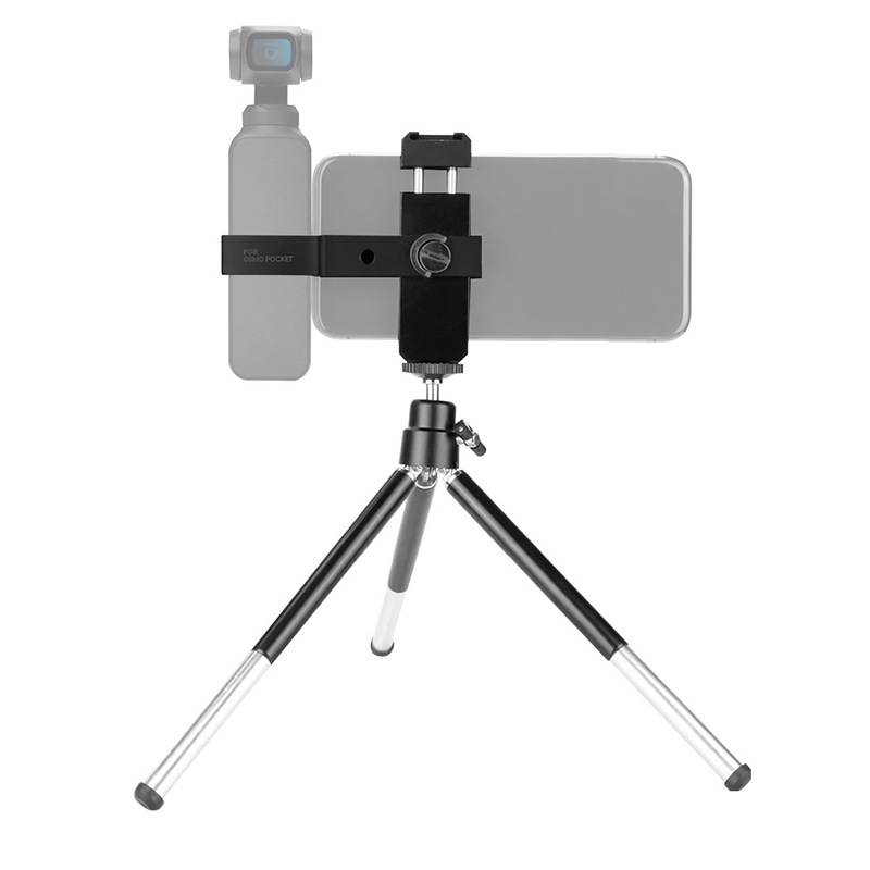 Bakeey-Handheld-Gimbals-Clamp-Holder-Mount-Tripod-Bracket-w-14-3-Axis-Stabilizer-for-OSMO-POCKET-PTZ-1809332-1