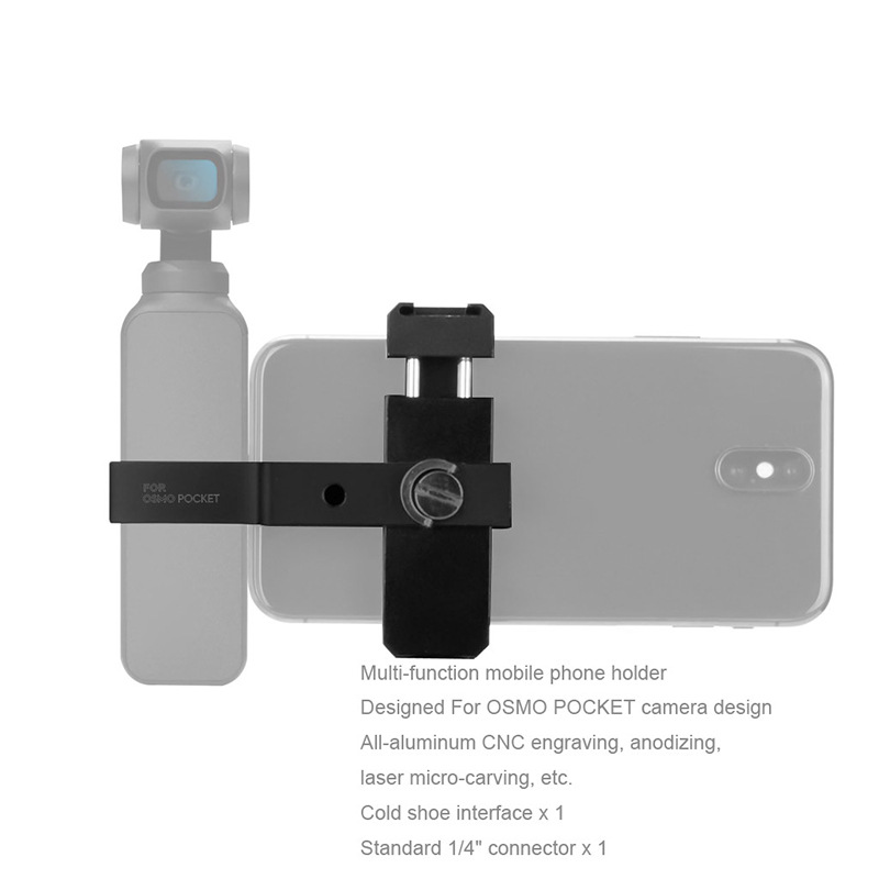 Bakeey-Handheld-Gimbals-Clamp-Holder-Mount-Tripod-Bracket-w-14-3-Axis-Stabilizer-for-OSMO-POCKET-PTZ-1809332-5