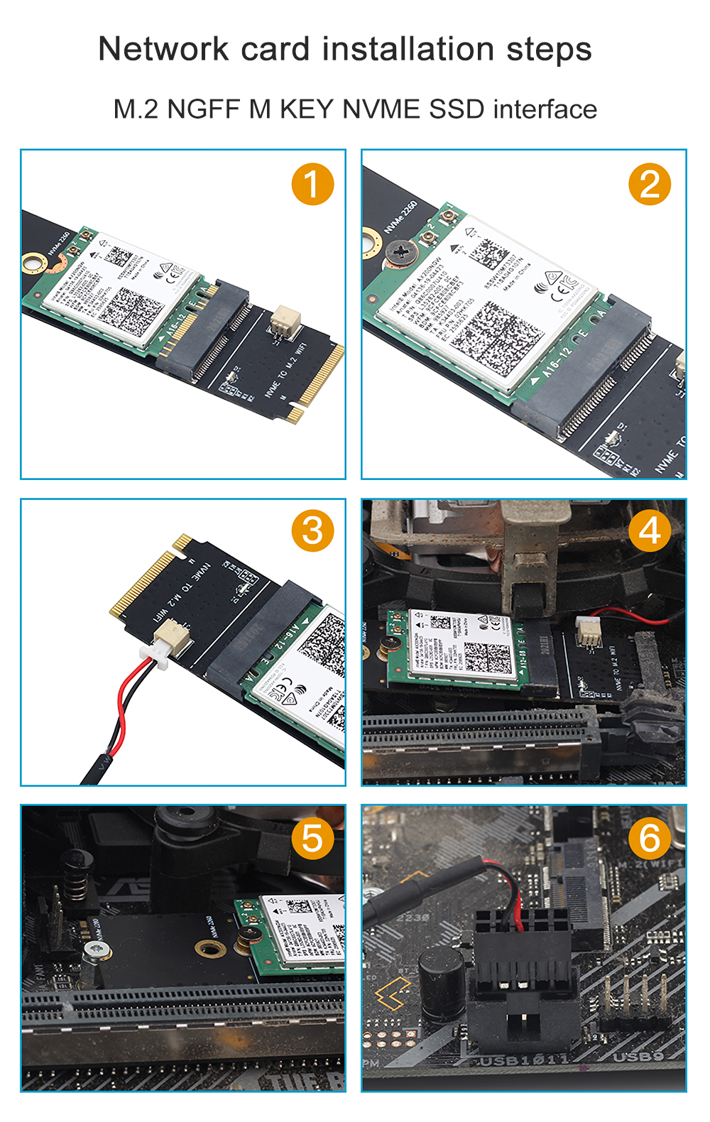 WTXUP-Apple-NGFF-M2-Network-Card-to-NVMESATA-SSD-Adapter-Card-WiFi-bluetooth-Card-to-MBM-Key-Adapter-1857504-3