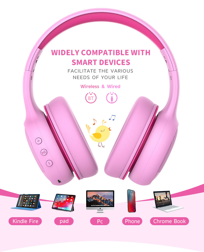 Bakeey-E66-bluetooth-50-Kids-Headphones-Stereo-Sound-8594dB-Volume-Limited-Foldable-Headsets-with-Mi-1920836-8