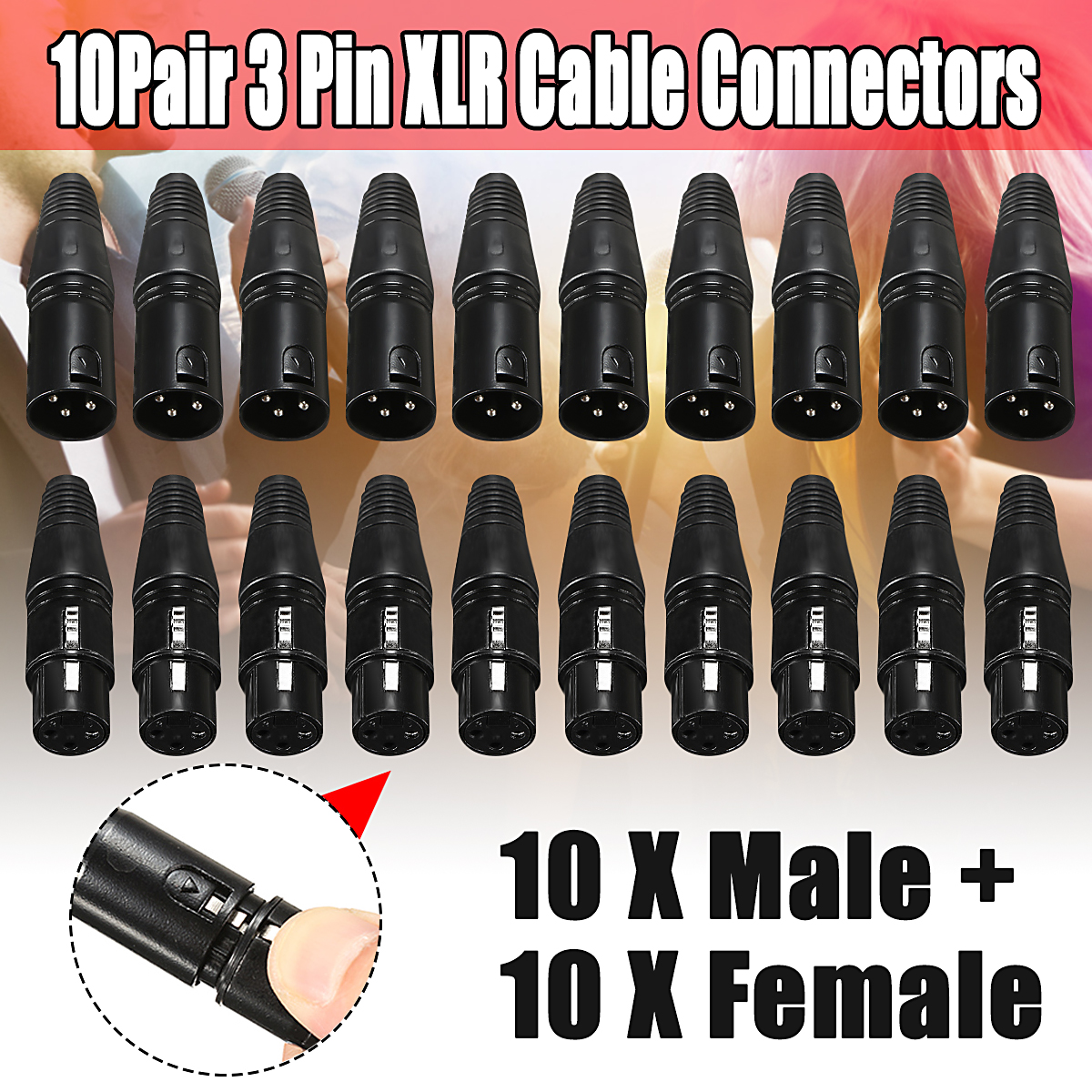 20Pcs-XLR-3-Pin-18cm-Male-to-15cm-Female-Connectors-MIC-Snake-Plug-Audio-Microphone-Connector-1411216-1