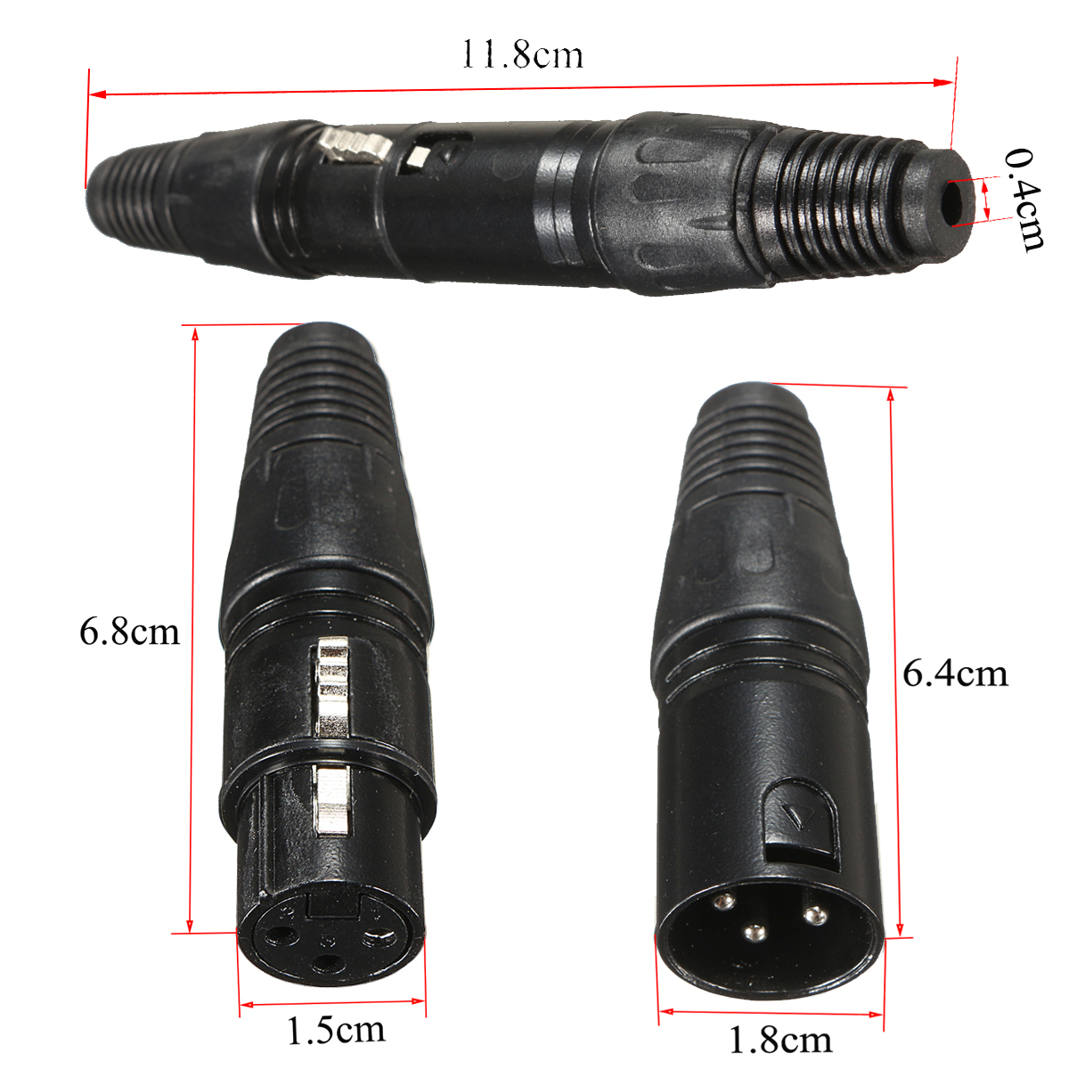 20Pcs-XLR-3-Pin-18cm-Male-to-15cm-Female-Connectors-MIC-Snake-Plug-Audio-Microphone-Connector-1411216-4