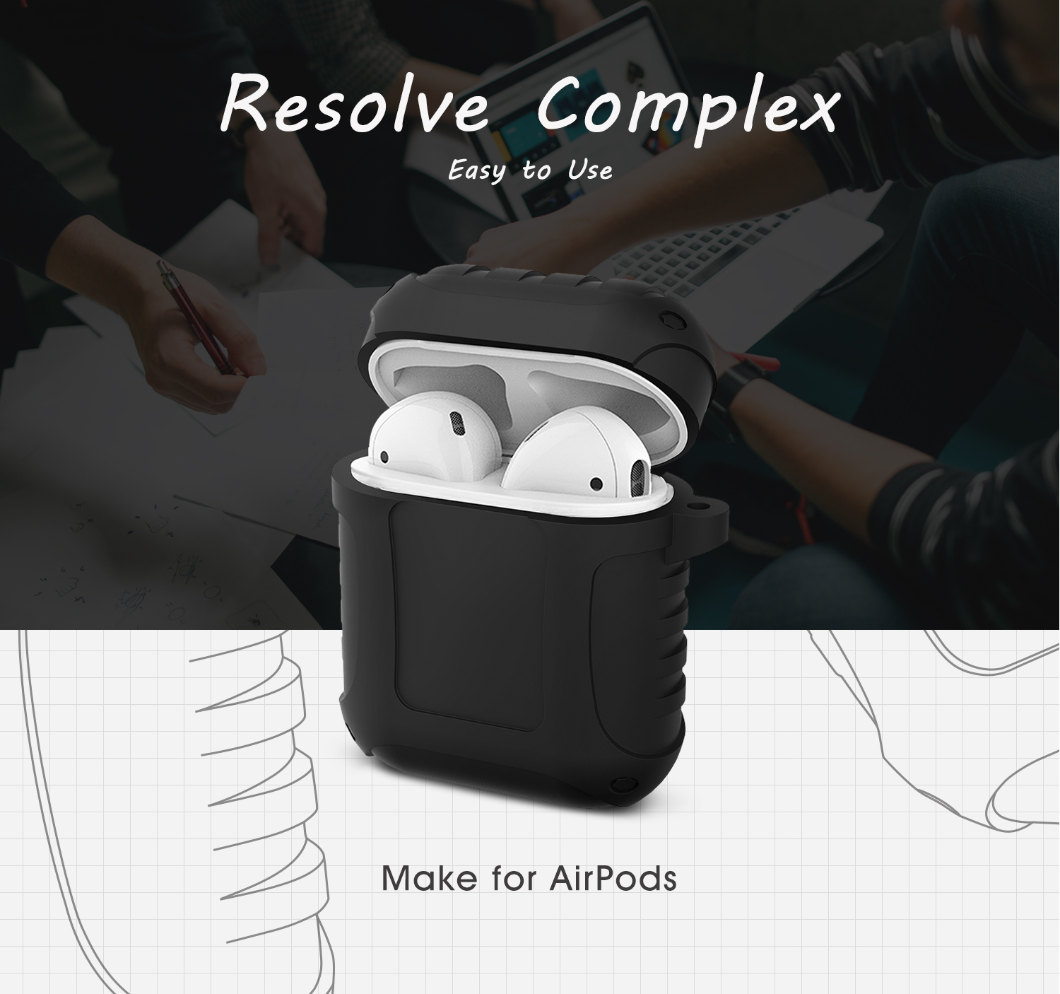 Bakeeky-Waterproof-Anti-Lost-Earphone-Protective-Case-With-Hook-For-Apple-AirPods-1386590-7