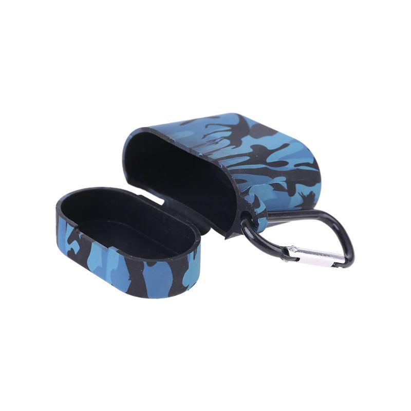 Bakeey-Camouflage-Silicone-Anti-dust-Earphone-Bag-Protective-Storage-Case-Cover-with-Keychain-for-Ai-1604302-5