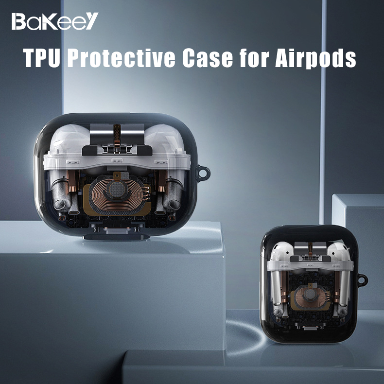Bakeey-Creative-Mechanical-Perspective-Structure-Pattern-TPU-Shockproof-Dust-Proof-Earphone-Storage--1758334-1