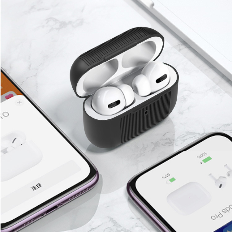 Bakeey-Frosted-Silicone-Shockproof-Dirtproof-Anti-slip-Earphone-Storage-Case-for-Apple-Airpods-Pro-2-1615477-8