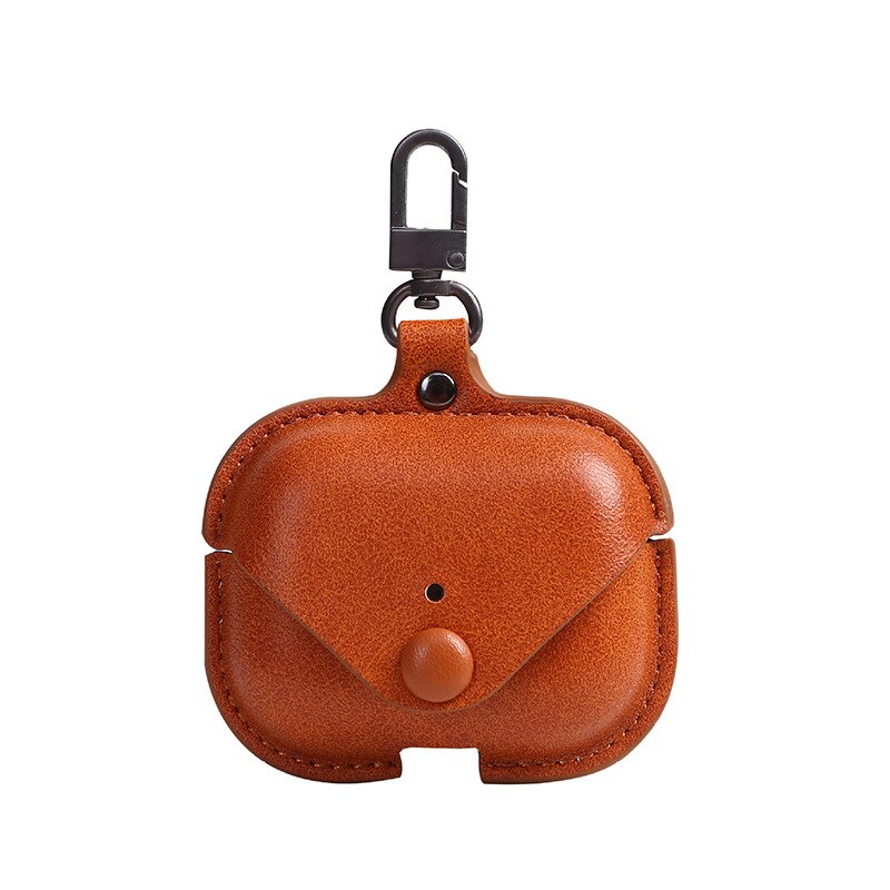 Bakeey-Luxury-Fashionable-Leather-Shockproof-Dust-Proof-Earphone-Storage-Case-with-Keychain--for-App-1601977-9