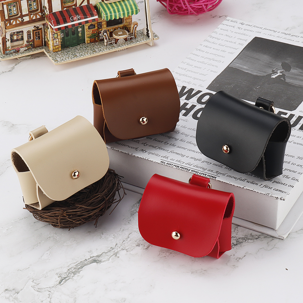 Bakeey-Portable-Fashionable-PU-Leather-Wireless-bluetooth-Earphone-Storage-Case-with-keychain-for-Ap-1615486-12