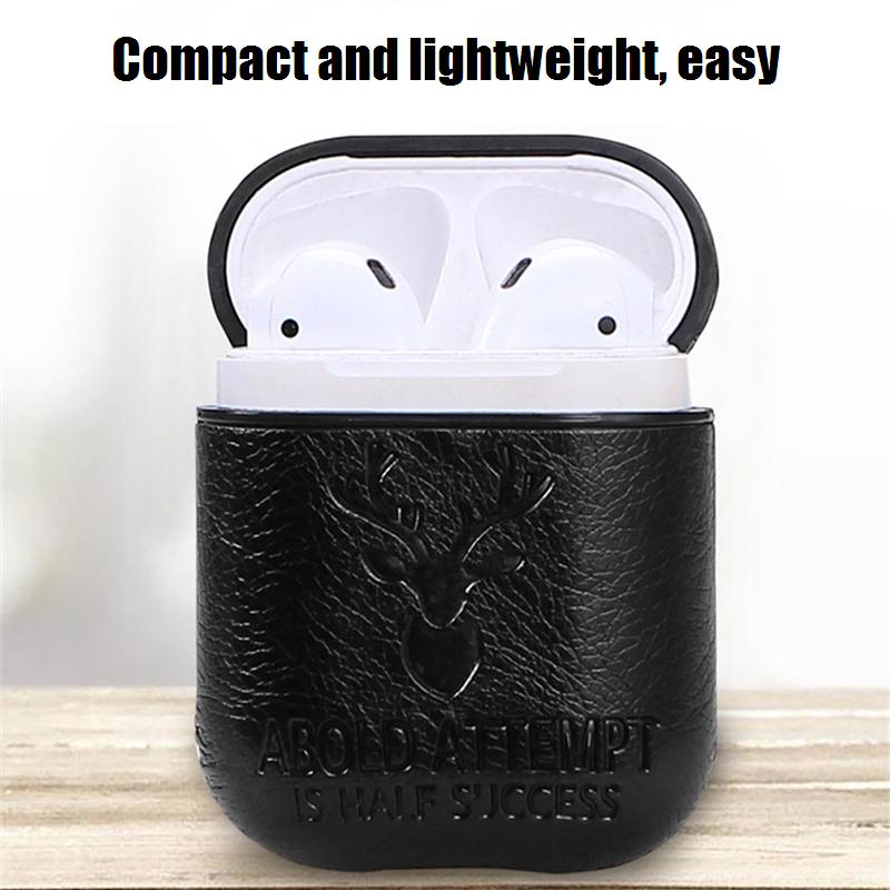 Bakeey-Portable-PU-Leather-Earphone-Protective-Case-With-Hook-For-Apple-AirPods-1-2-1555825-1