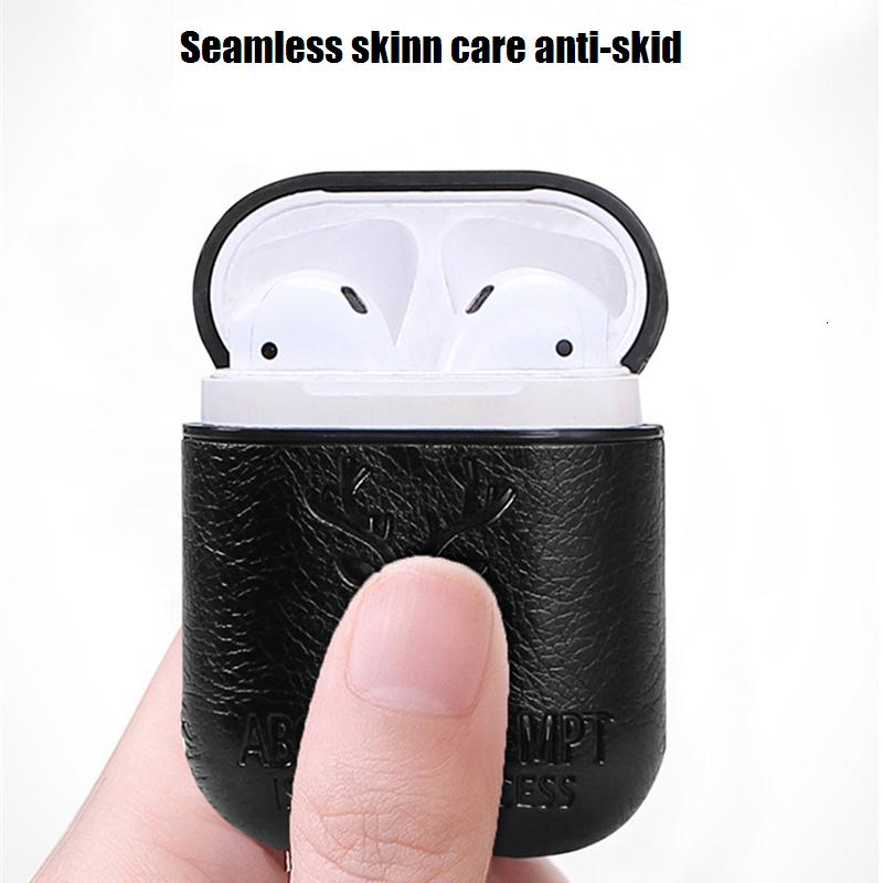 Bakeey-Portable-PU-Leather-Earphone-Protective-Case-With-Hook-For-Apple-AirPods-1-2-1555825-3