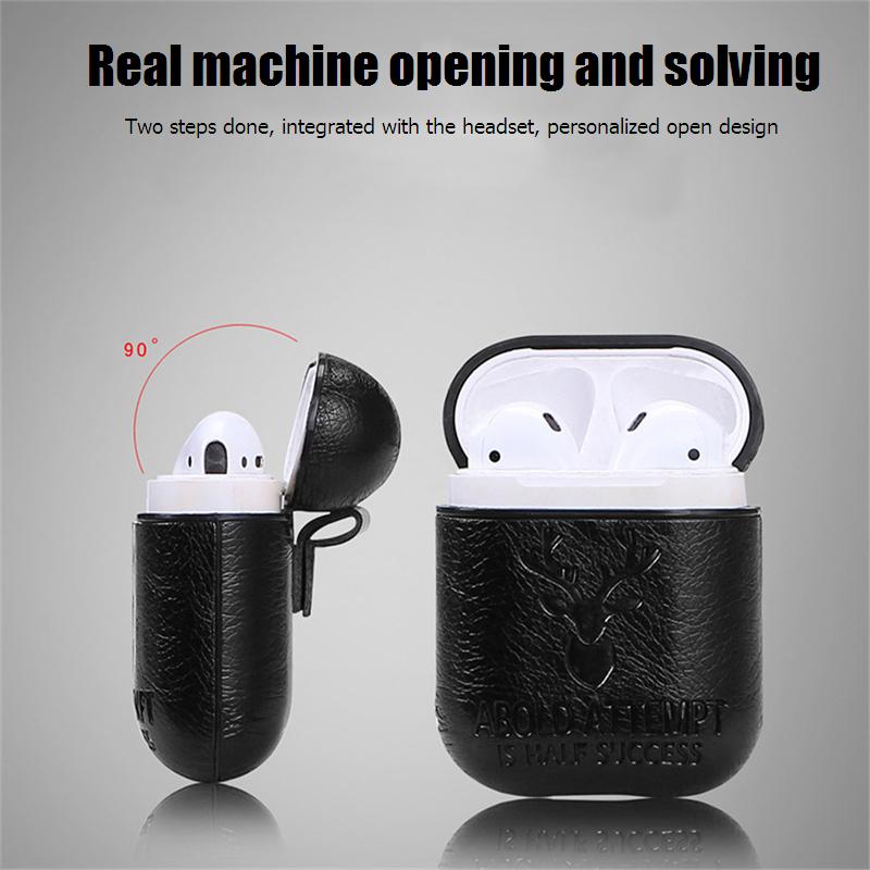 Bakeey-Portable-PU-Leather-Earphone-Protective-Case-With-Hook-For-Apple-AirPods-1-2-1555825-4