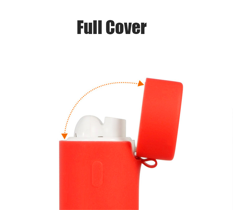 Bakeey-Pure-Silicone-Anti-dust-Earphone-Bag-Protective-Storage-Case-Cover-for-Air-2-Earphone-1604301-3