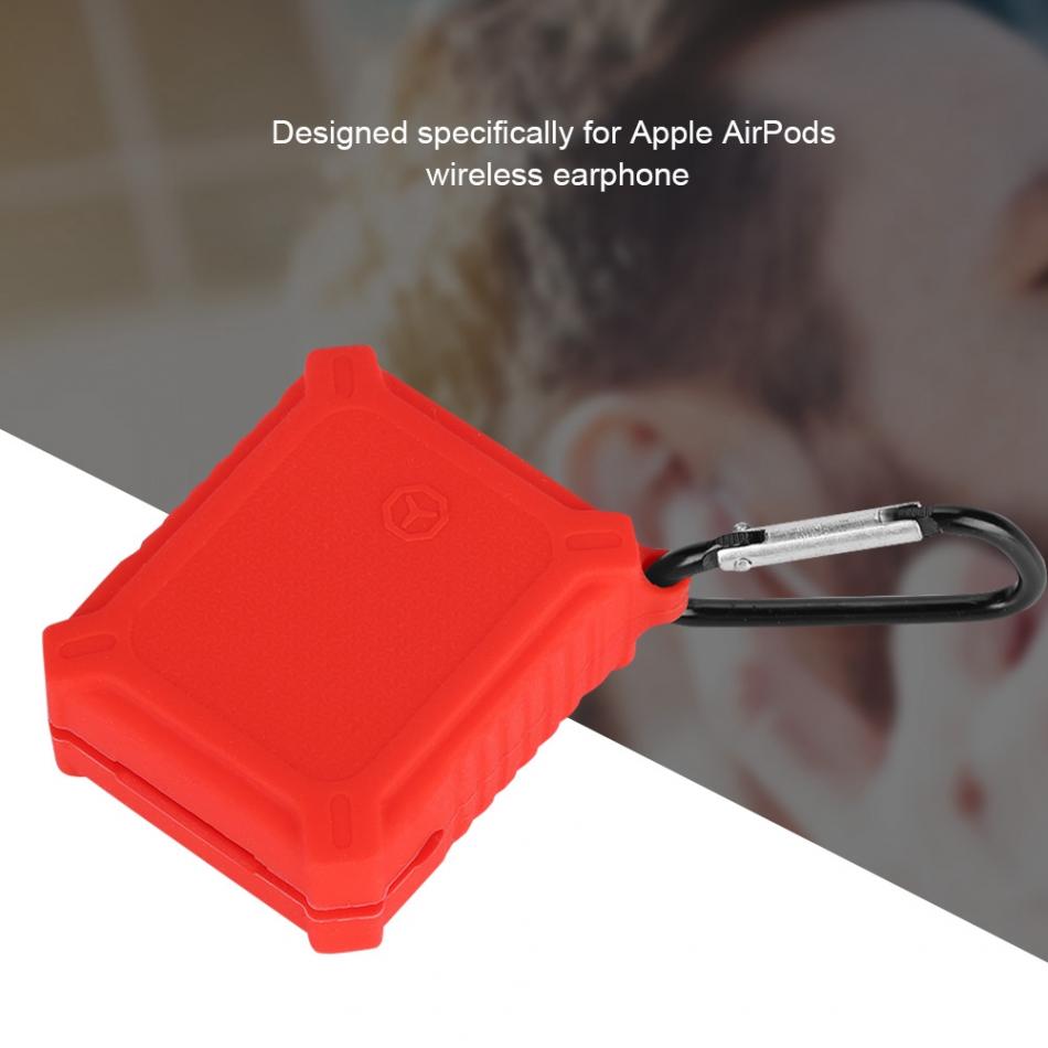 Bakeey-Silicone-Waterproof-Shockproof-Dirtproof--Earphone-Storage-Case-for-Apple-AirPods-1Apple-AirP-1481567-1
