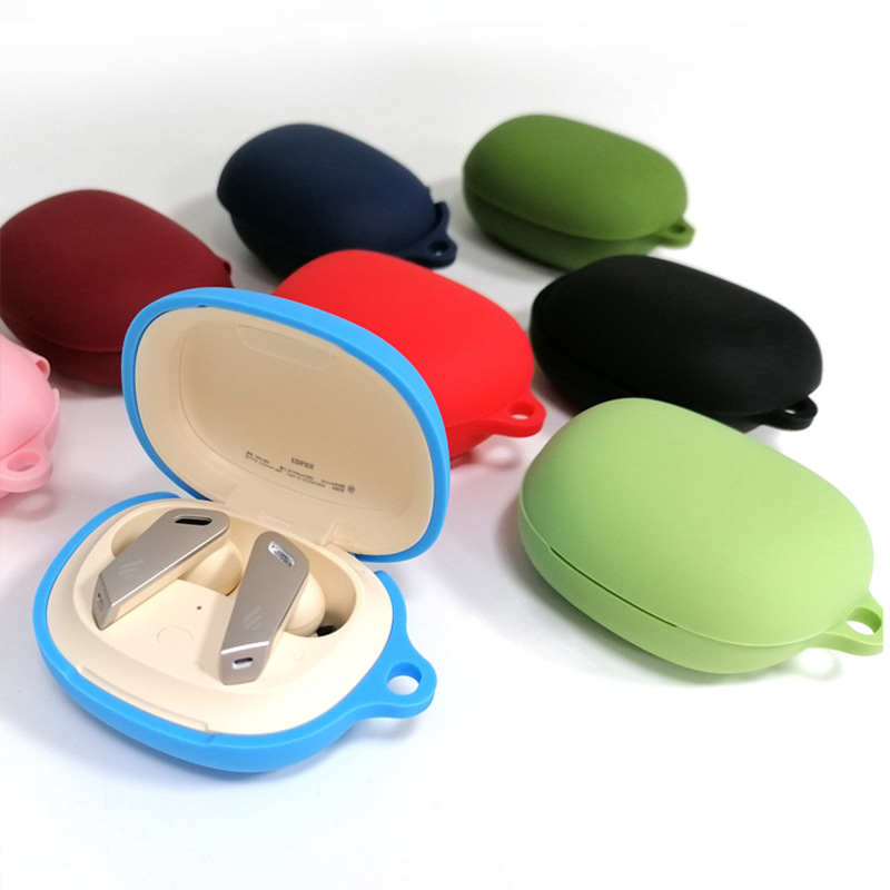 Bakeey-Soft-Silicone-Case-Dustproof-Protective-Cover-with-Carabiner-for-EDIFIER-TWS-NB2-bluetooth-He-1790761-1