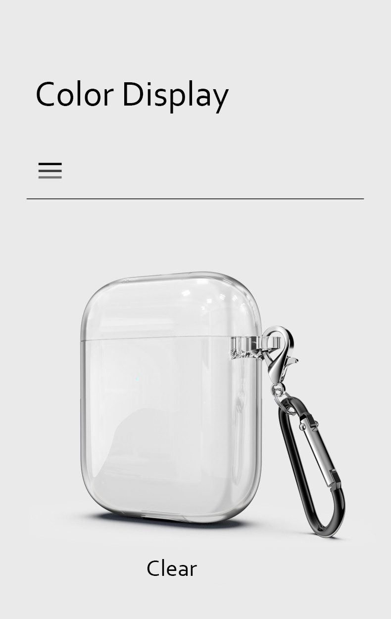 Bakeey-Transparent-Soft-TPU-Shockproof-Earphone-Storage-Case-with-keychain-for-Apple-Airpods-1--Appl-1595637-9