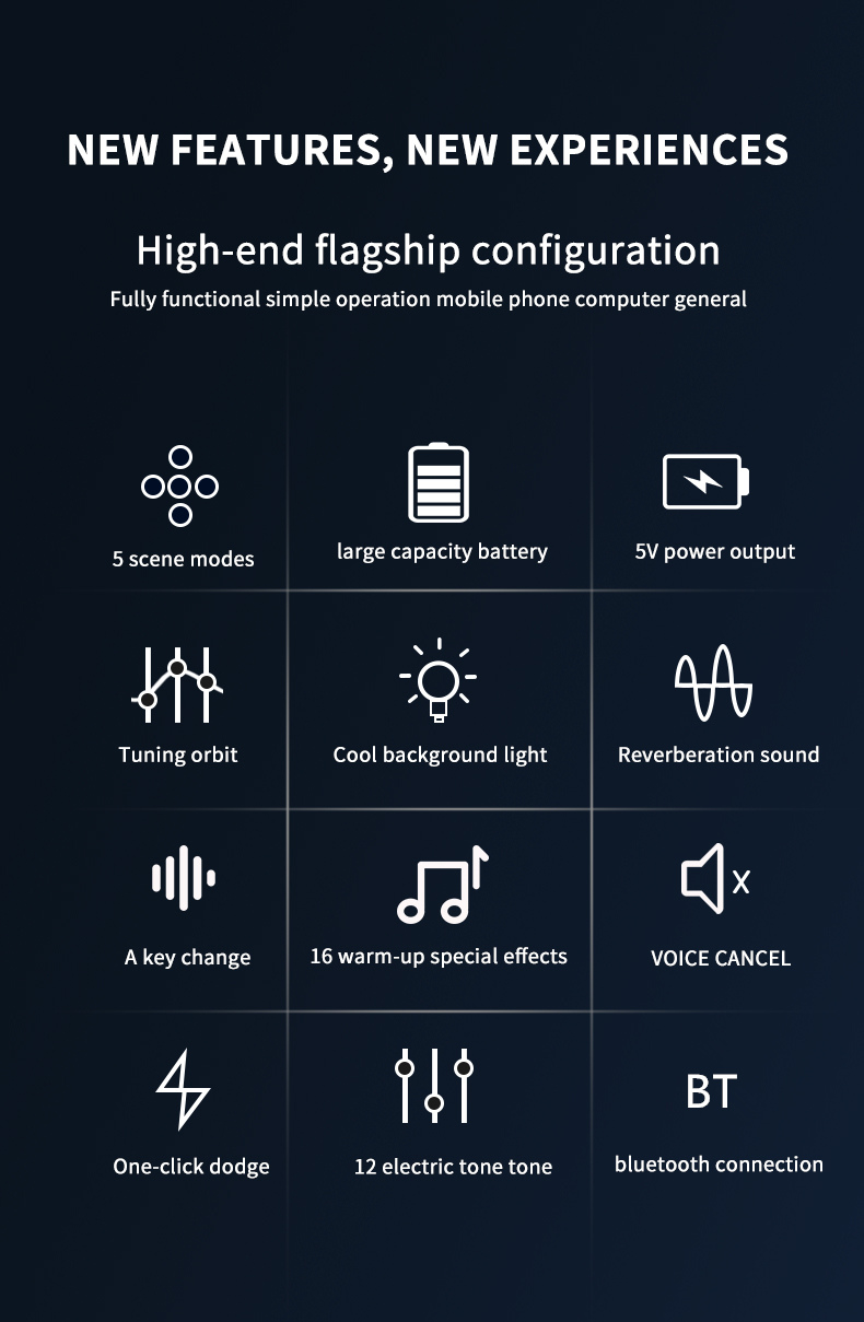 Bakeey-V10X-Pro-Professional-Sound-Card-Condenser-Game-bluetooth-Audio-Live-Broadcast-MIC-USB-OTG-Re-1886141-2