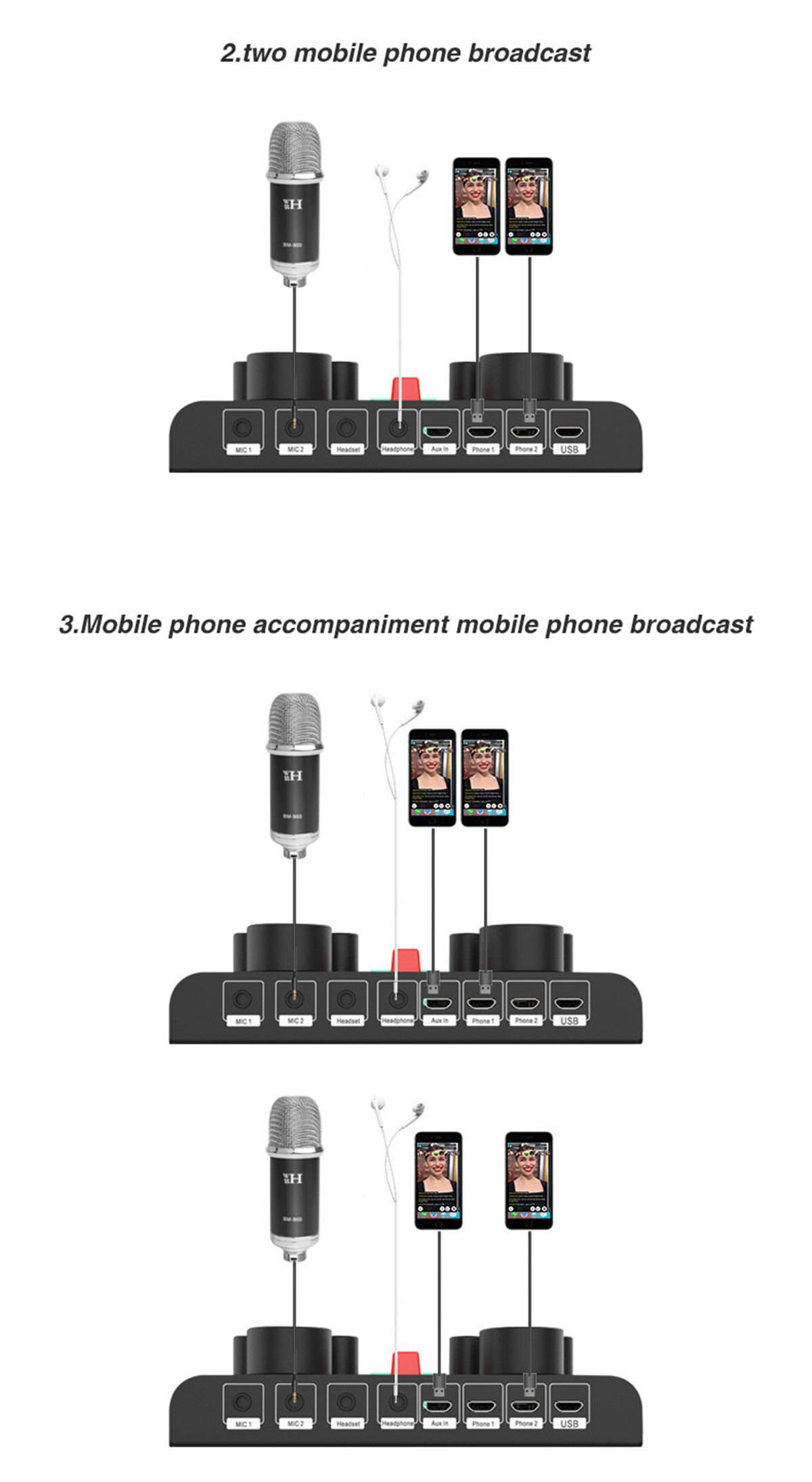D6-Sound-Card-Bluetooth-Audio-Mixer-USB-External-Computer-PC-Mobile-Phone-Earphone-Microphone-for-Li-1860431-13