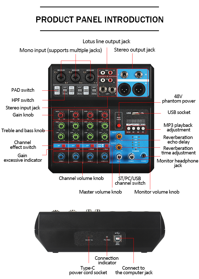 F-5A-5-Channel-Mixer-bluetooth-Sound-Card-Stereo-Input-Output-Record-bluetooth-USB-DJ-Mixer-for-Head-1936517-12