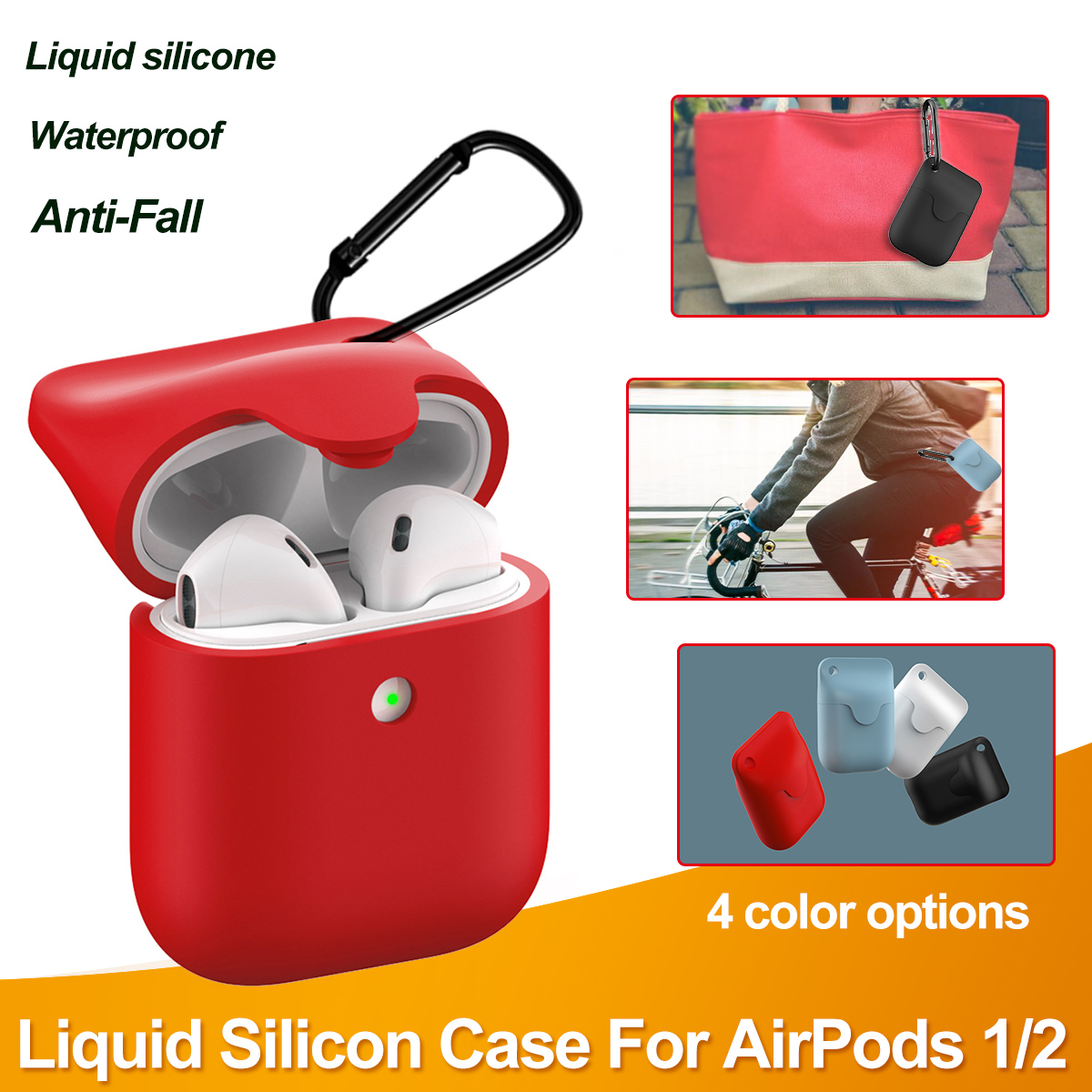 Liquid-Silicone-Shockproof-Waterproof-Earphone-Storage-Case-with-KeyChain-for-Apple-Airpods-1--2-1648016-2