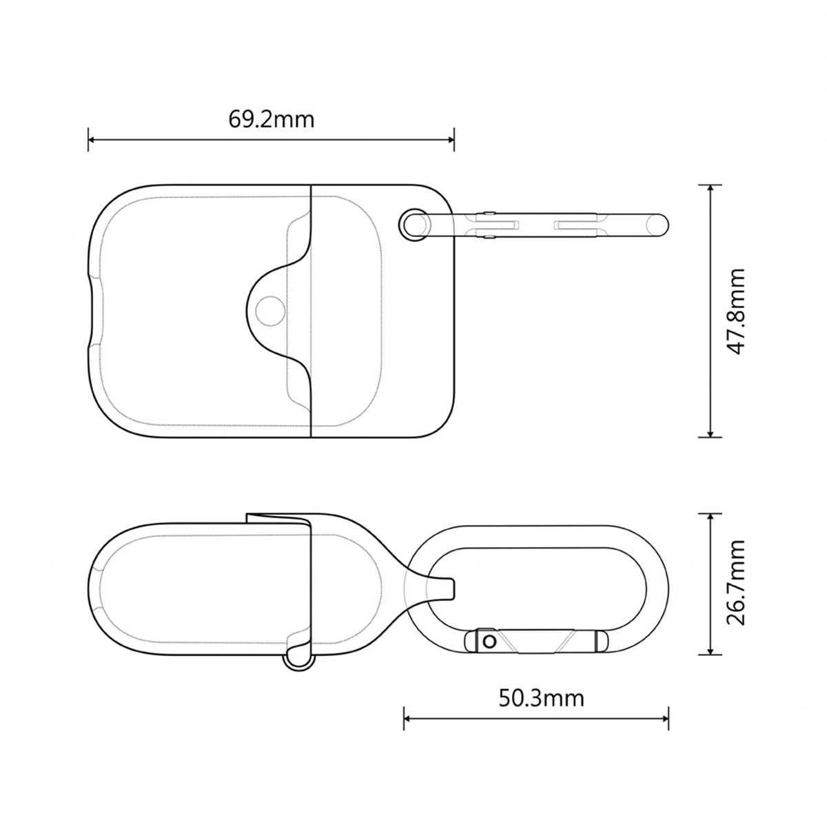 Liquid-Silicone-Shockproof-Waterproof-Earphone-Storage-Case-with-KeyChain-for-Apple-Airpods-1--2-1648016-6